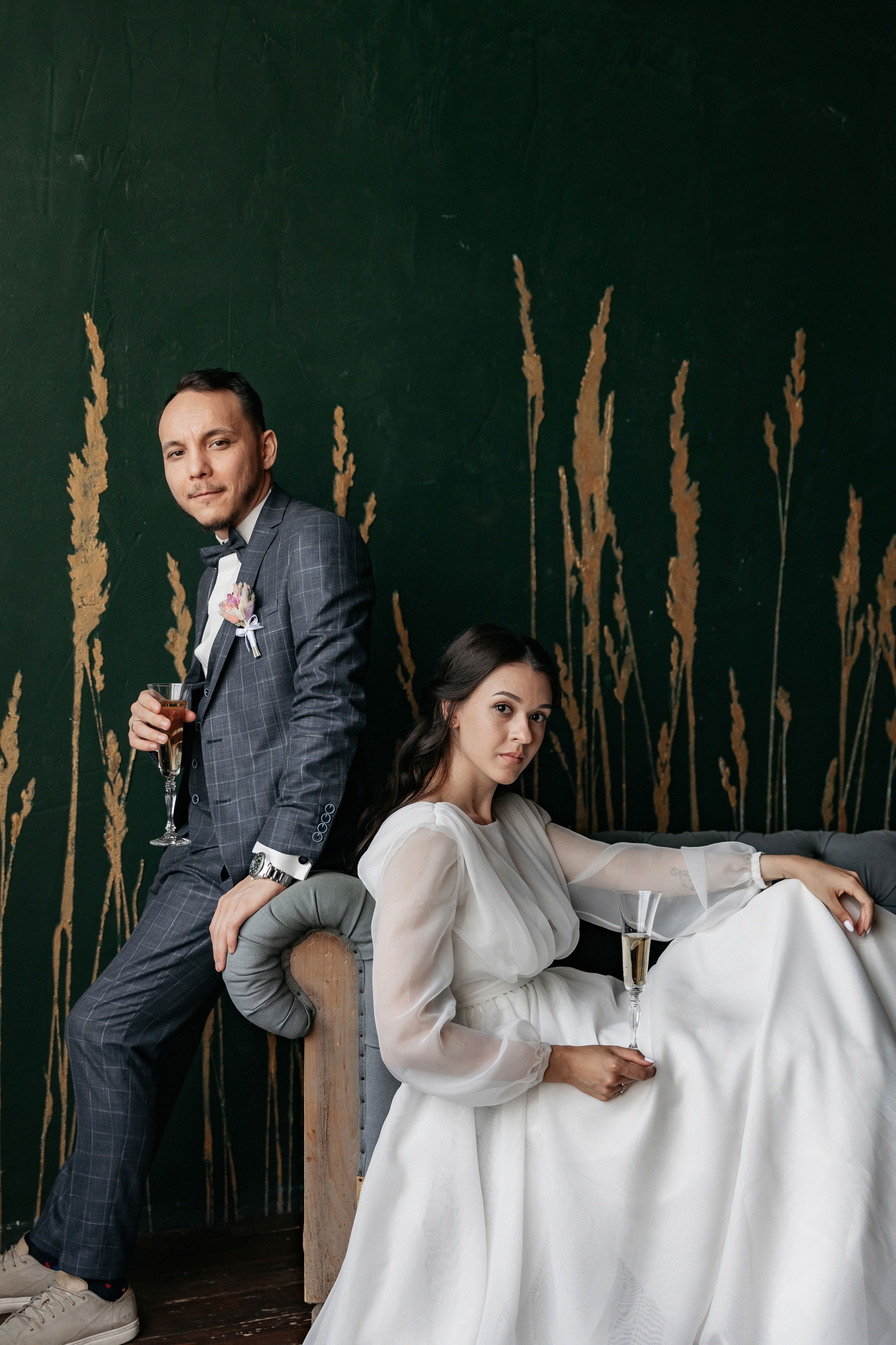 АРХИВ Алина и Олег. Таганский загс, фотостудия БОТАНИКА. Свадебный фотограф Москва