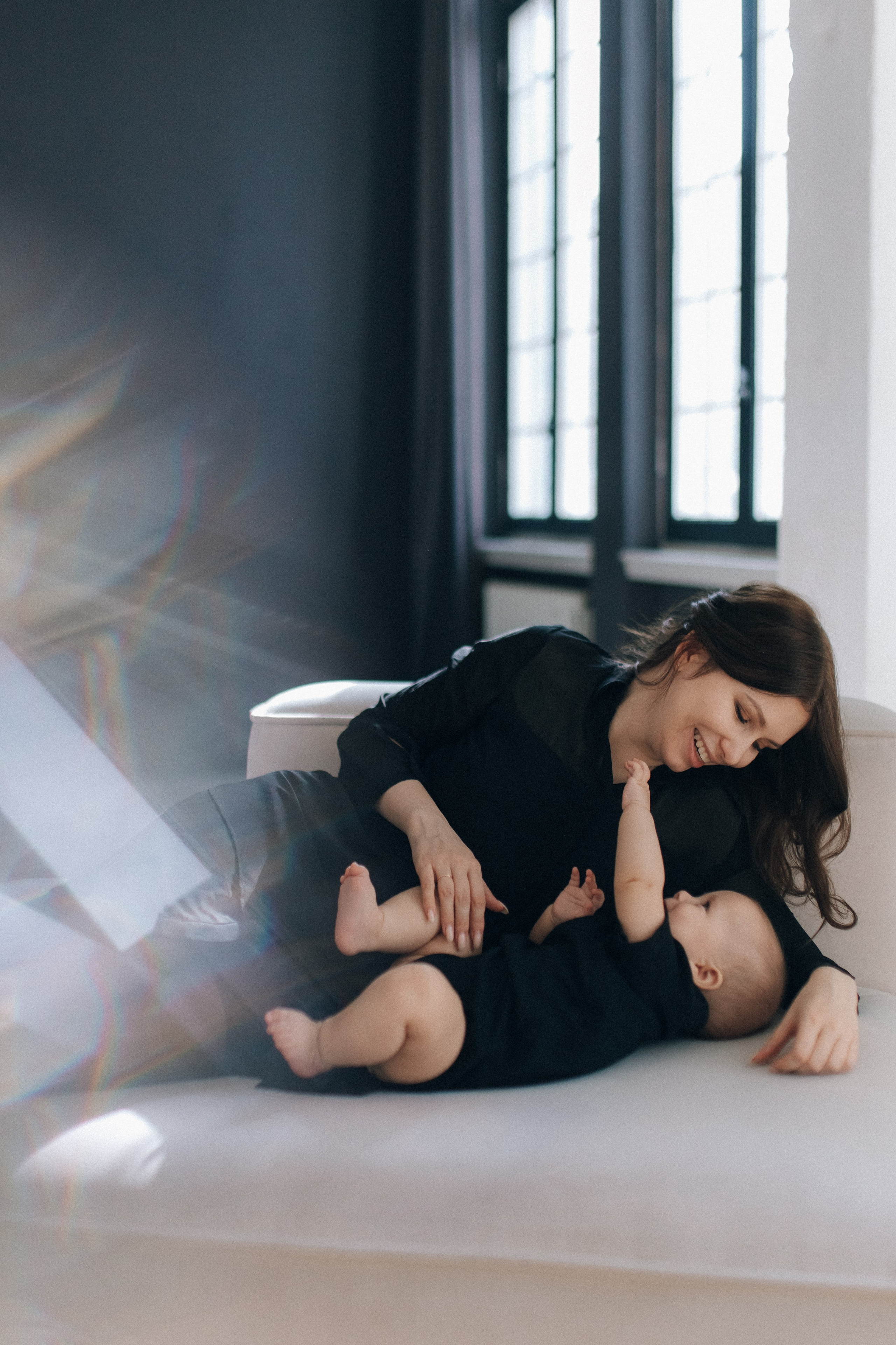 Фотосессия мама с малышом в студии. Семейный фотограф Екатеринбург Черепанова Олеся