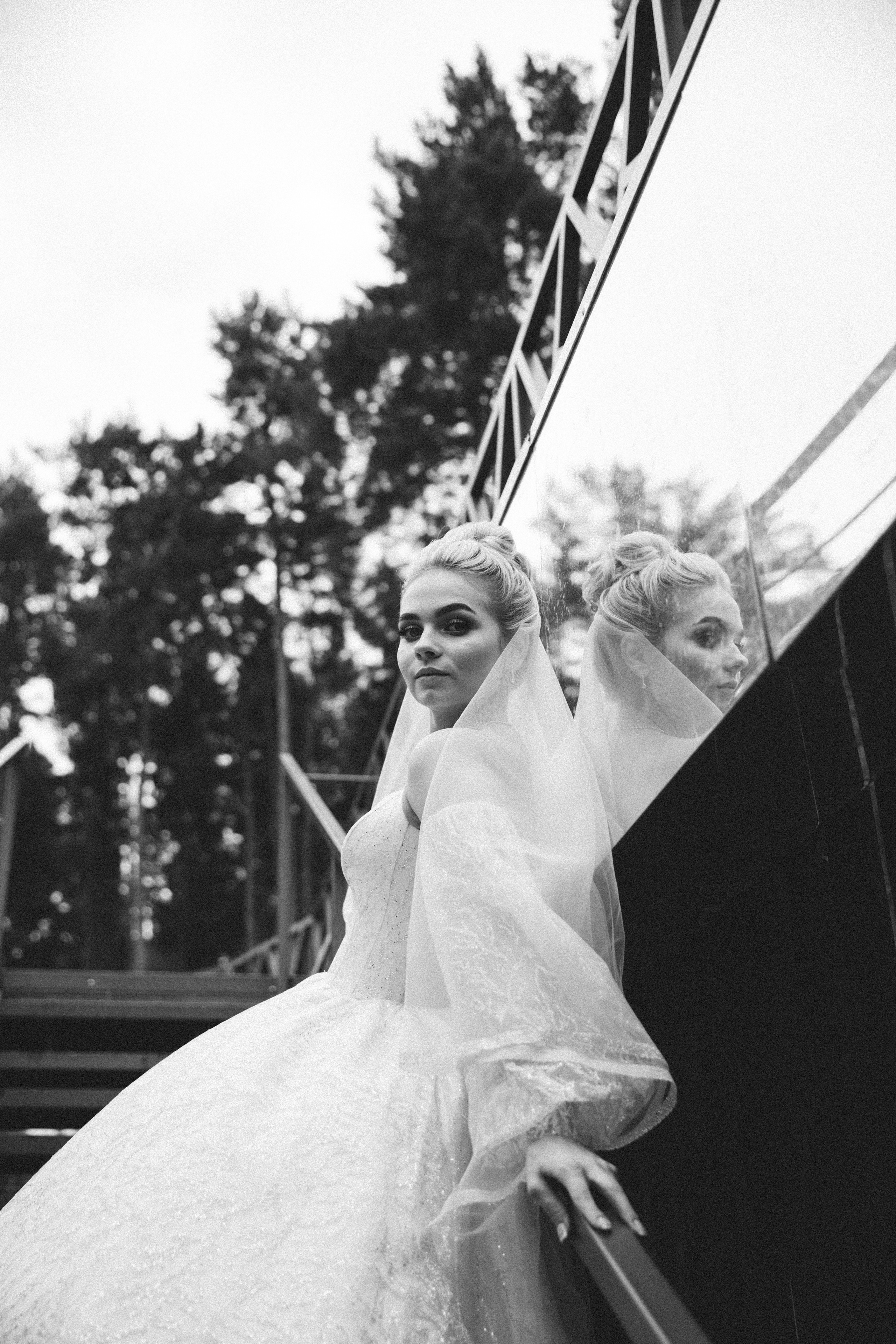 Алина и Сергей свадебная съемка в парке Елочки Домодедово. Свадебный фотограф Домодедово Москва Катерина Алехина