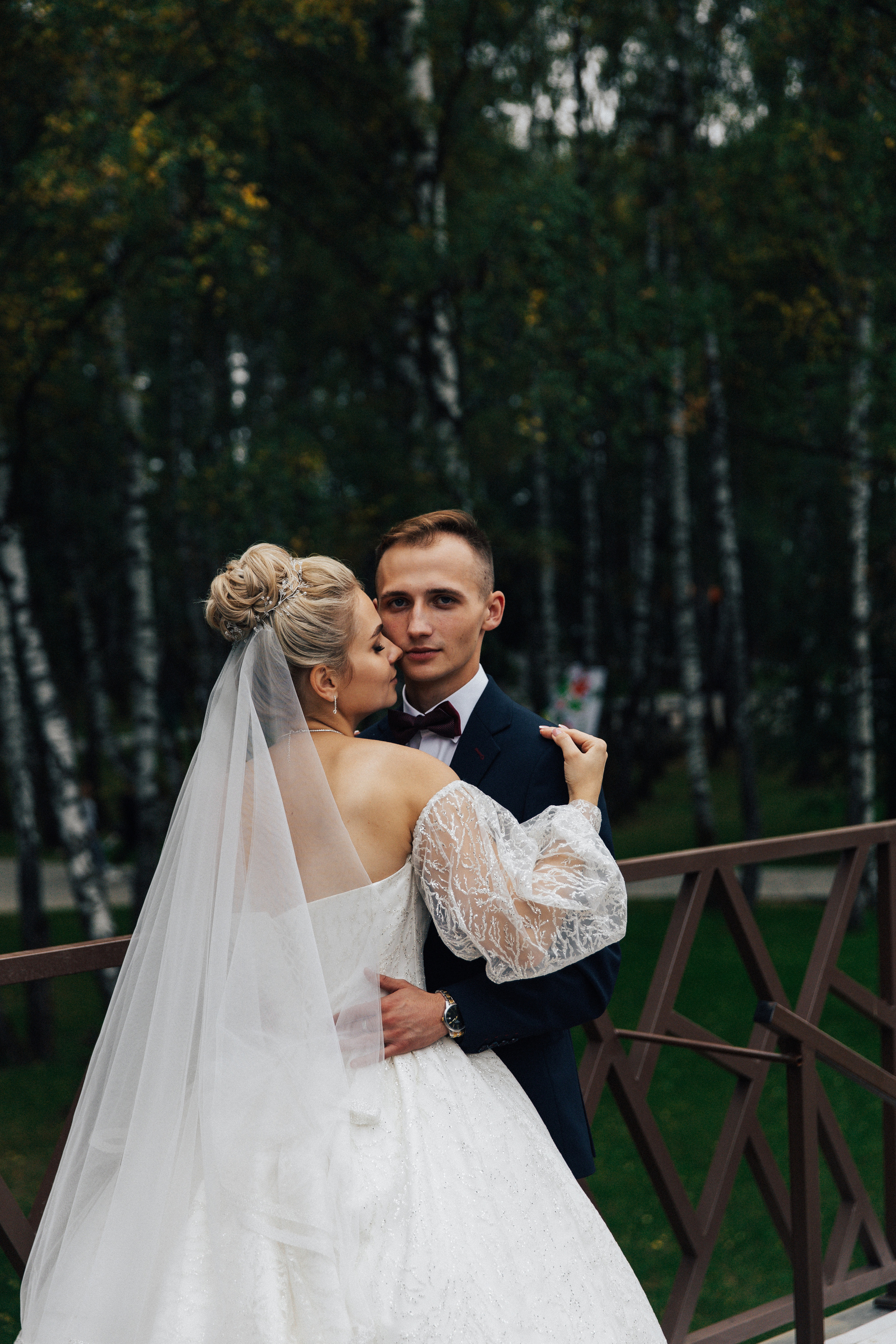 Алина и Сергей свадебная съемка в парке Елочки Домодедово. Свадебный фотограф Домодедово Москва Катерина Алехина