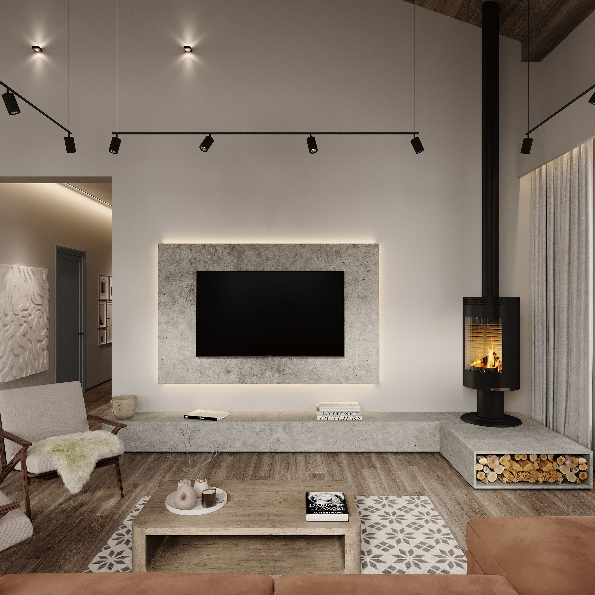 Загородный дом 150 м². Дизайнер интерьера Еремина Юлия