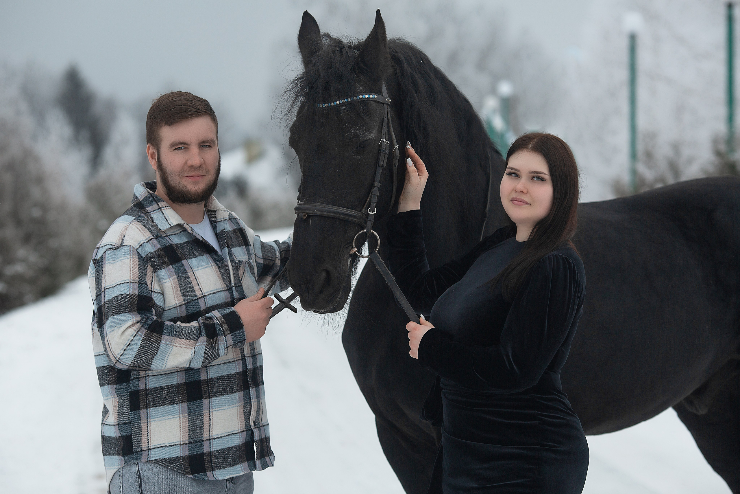 Мария и Ферзь. Фотосессия с лошадьми в Нижнем Новгороде