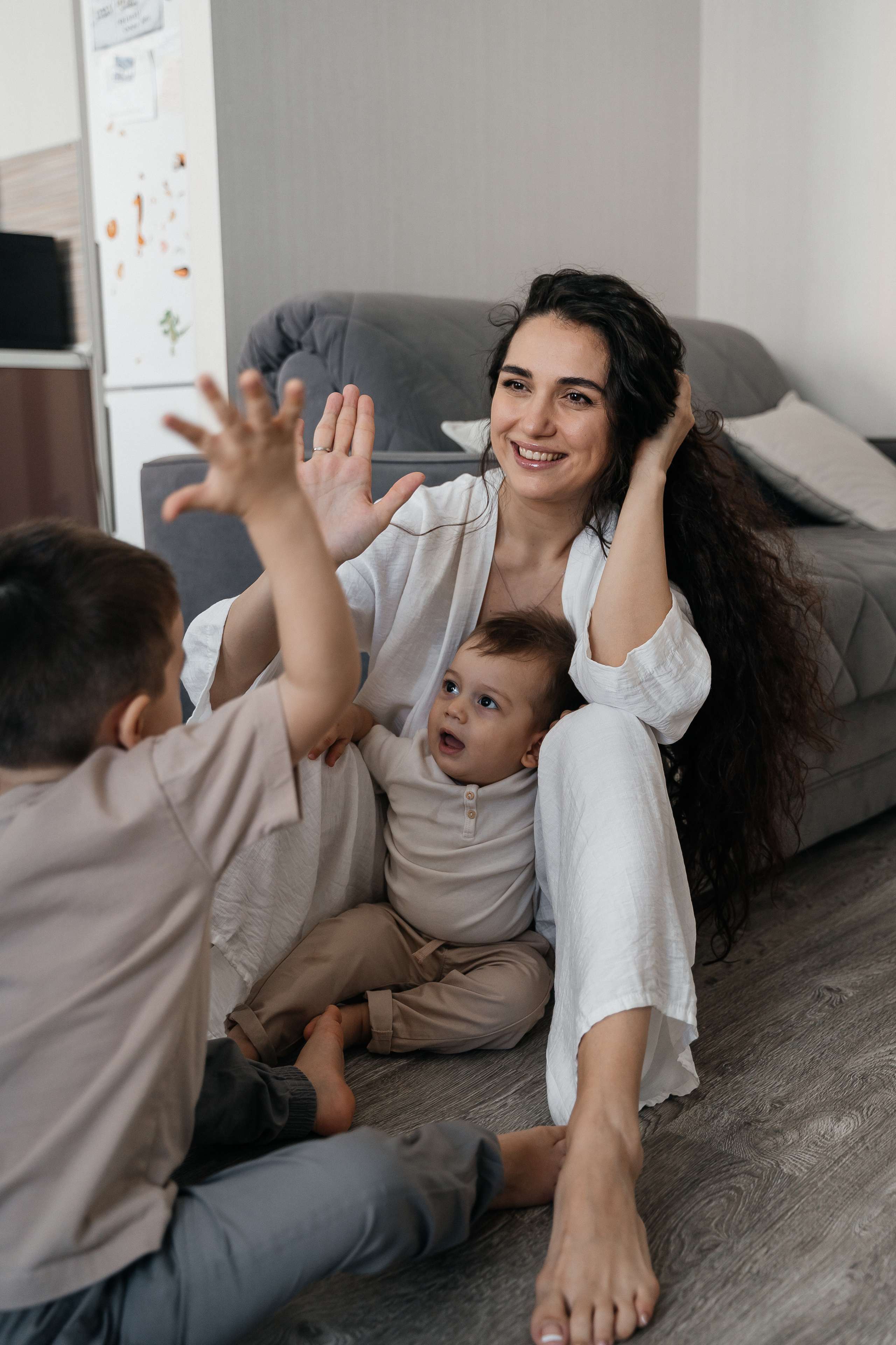 Андрей, Вероника, Миша и Паша. Волик Мария