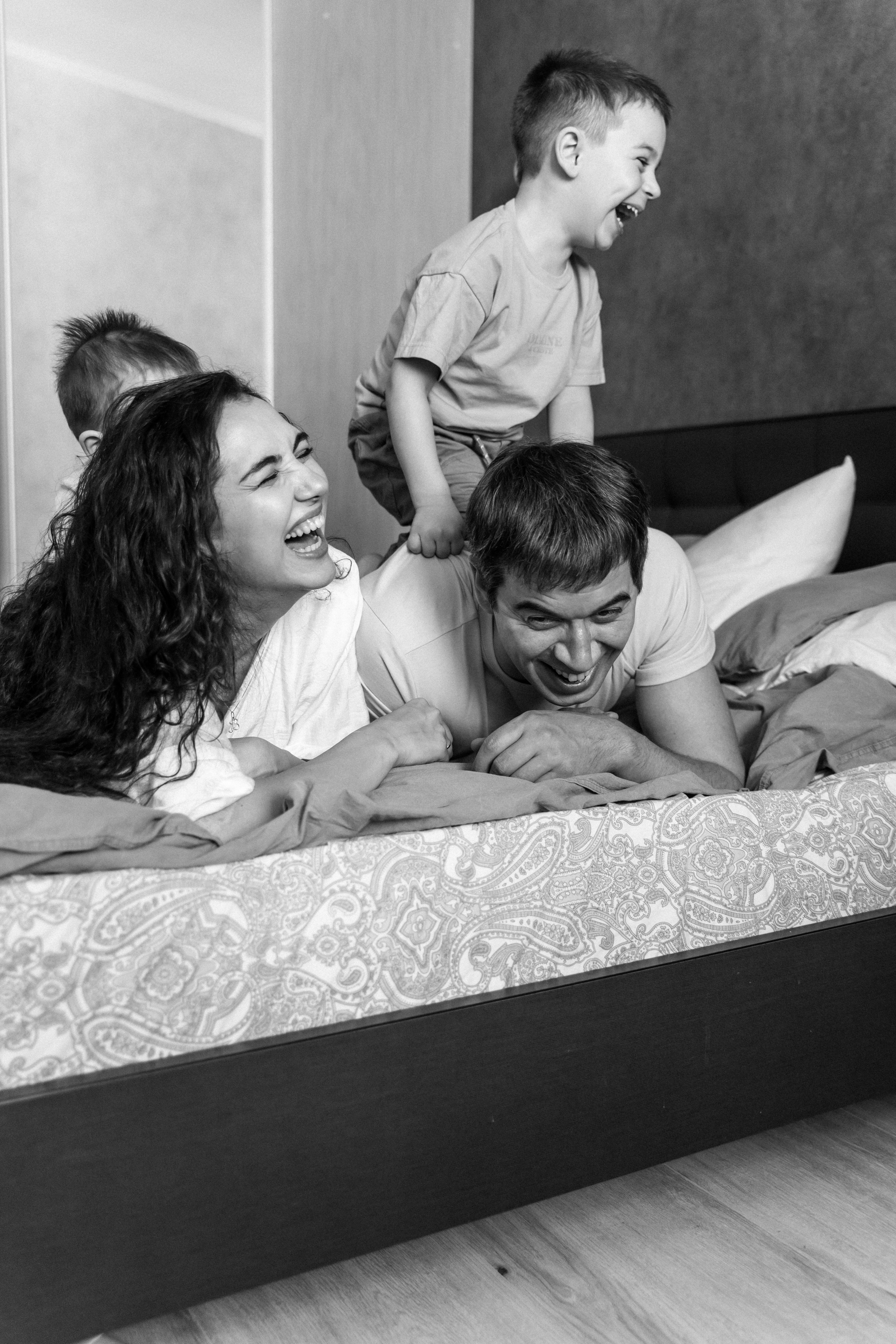 Андрей, Вероника, Миша и Паша. Волик Мария