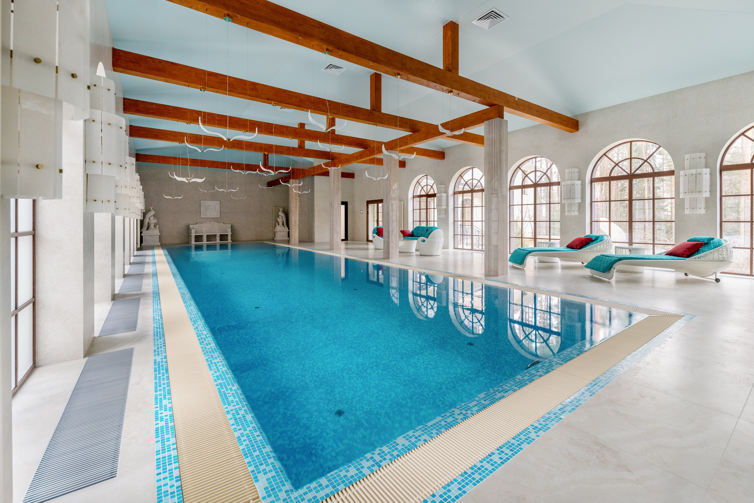 Интерьерная съемка бассейна. Интерьерный фотограф в Санкт-Петербурге Екатерина Цыбулько