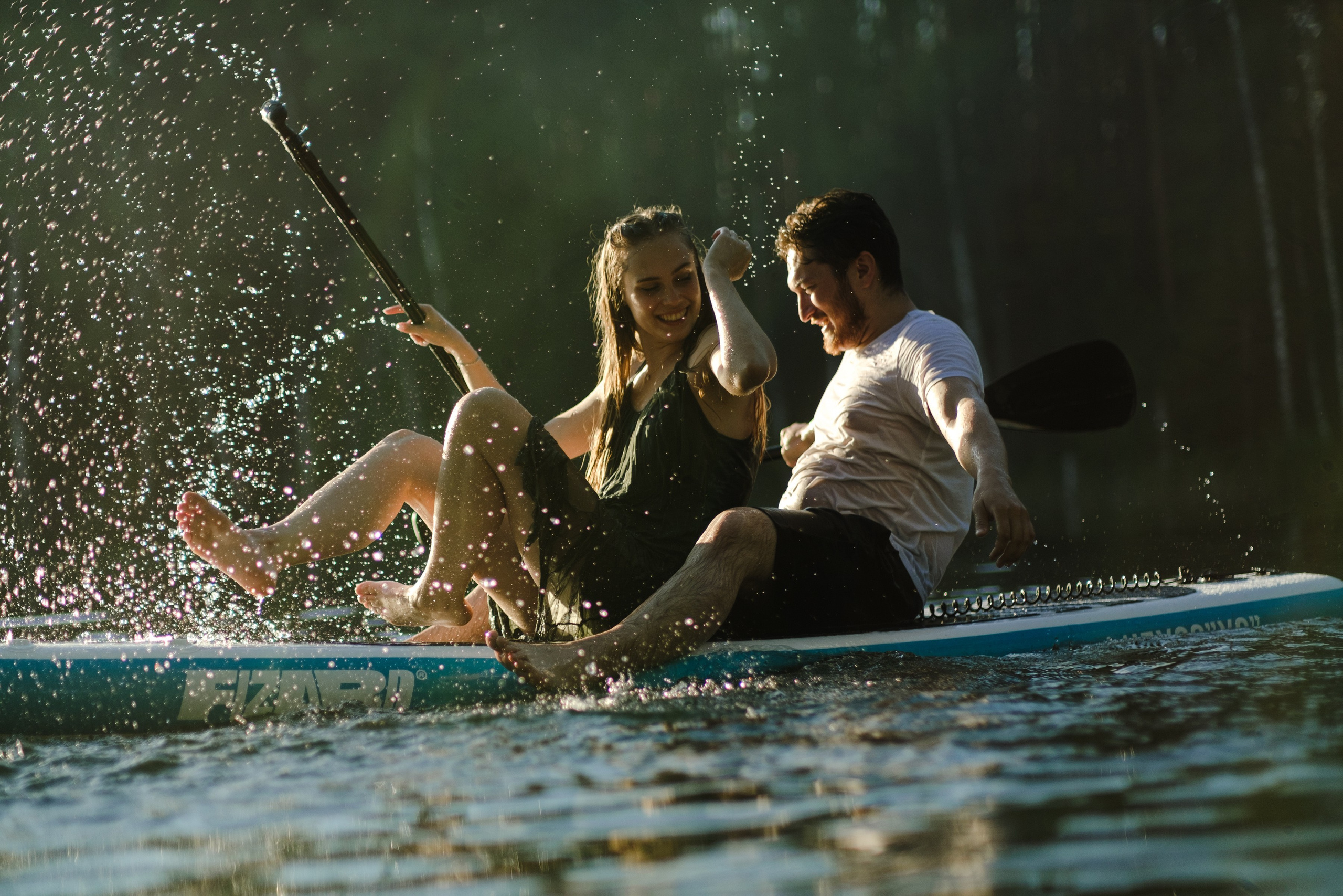 Петя и Лина, на сапах. Интерьерный фотограф и видеограф в Санкт-Петербурге Вадим Балбашевский