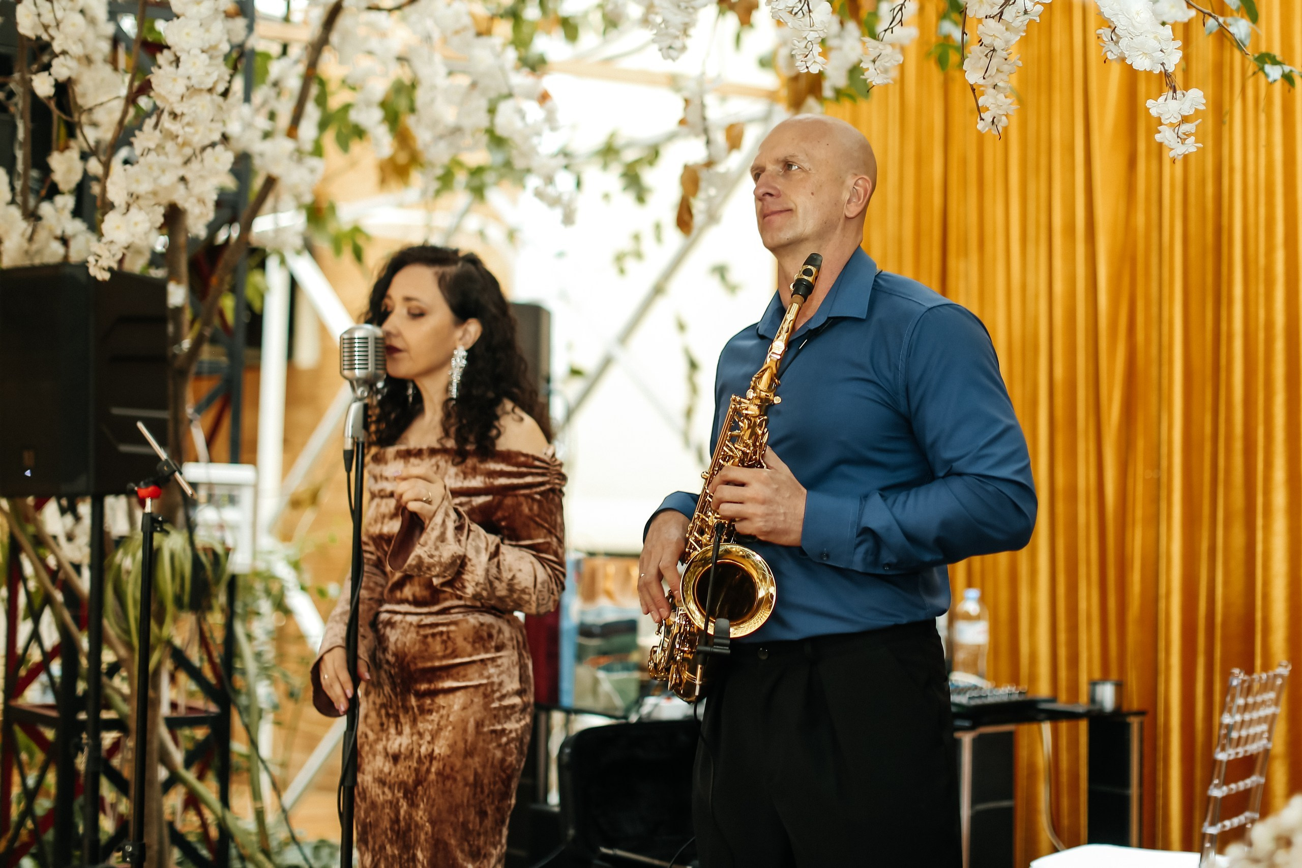 Юбилей 110 на двоих Андрей и Юлия 12 апреля 2025 года. Свадебный ведущий в Москве Саксофон на свадьбу