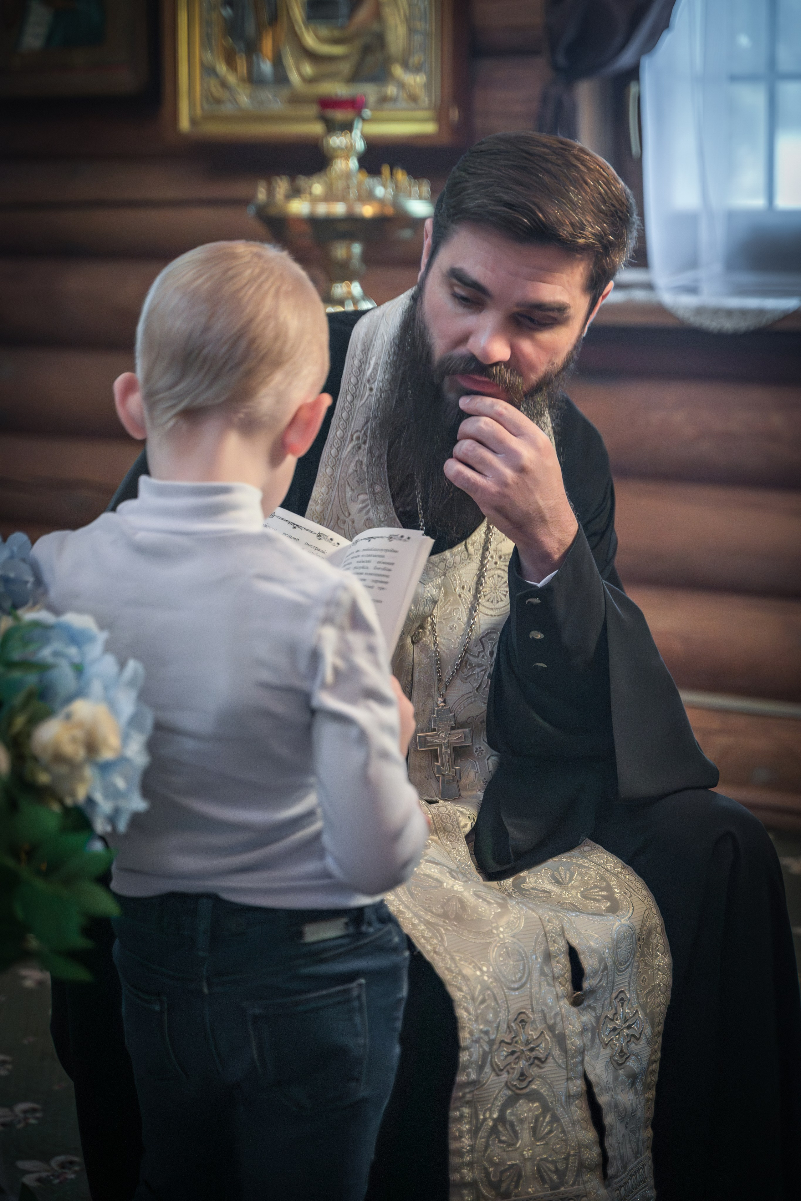 Крещение в Никольском храме д. Островцы