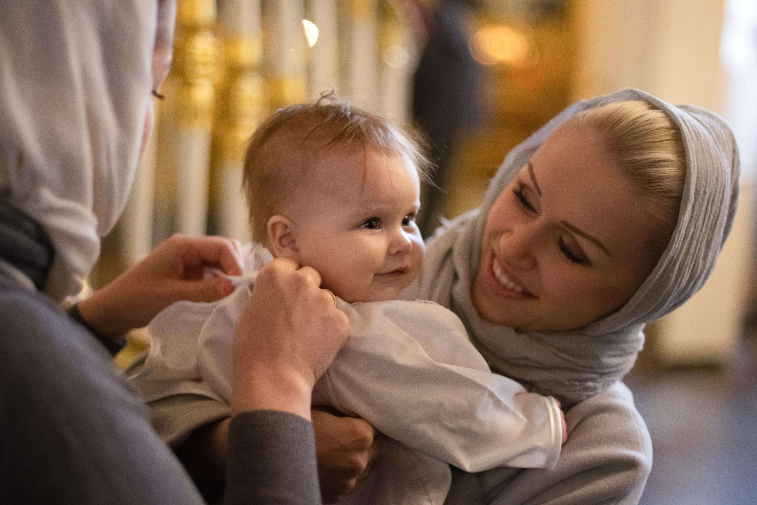 Крещение Ксении в Спасо-Преображенском соборе. Фотограф Анастасия Малеева