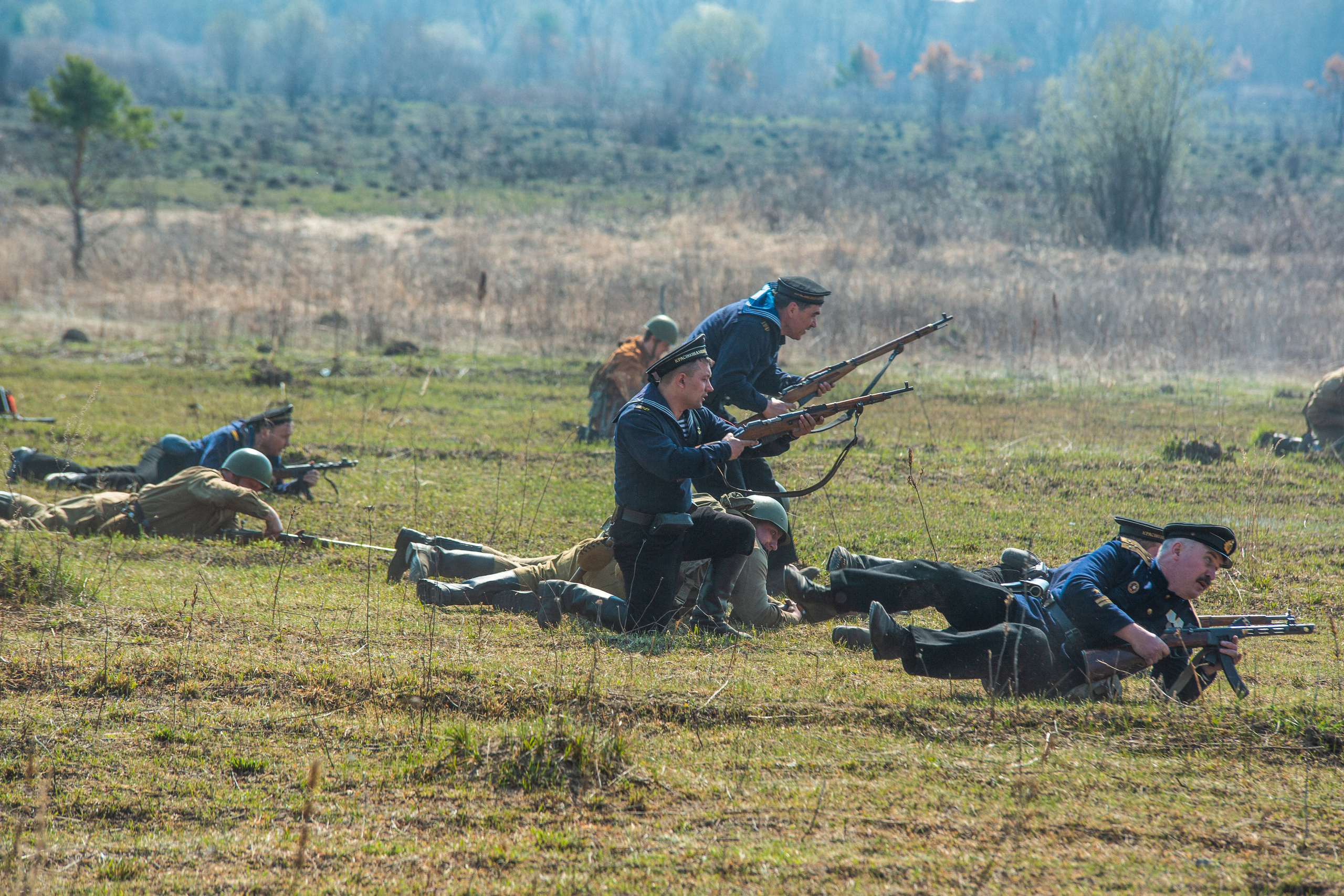 РЕКОНСТРУКЦИЯ БОЯ — ВОВ — БИТВА ЗА ГОРОД. Профессиональный фотограф в Мценске и Орловской области