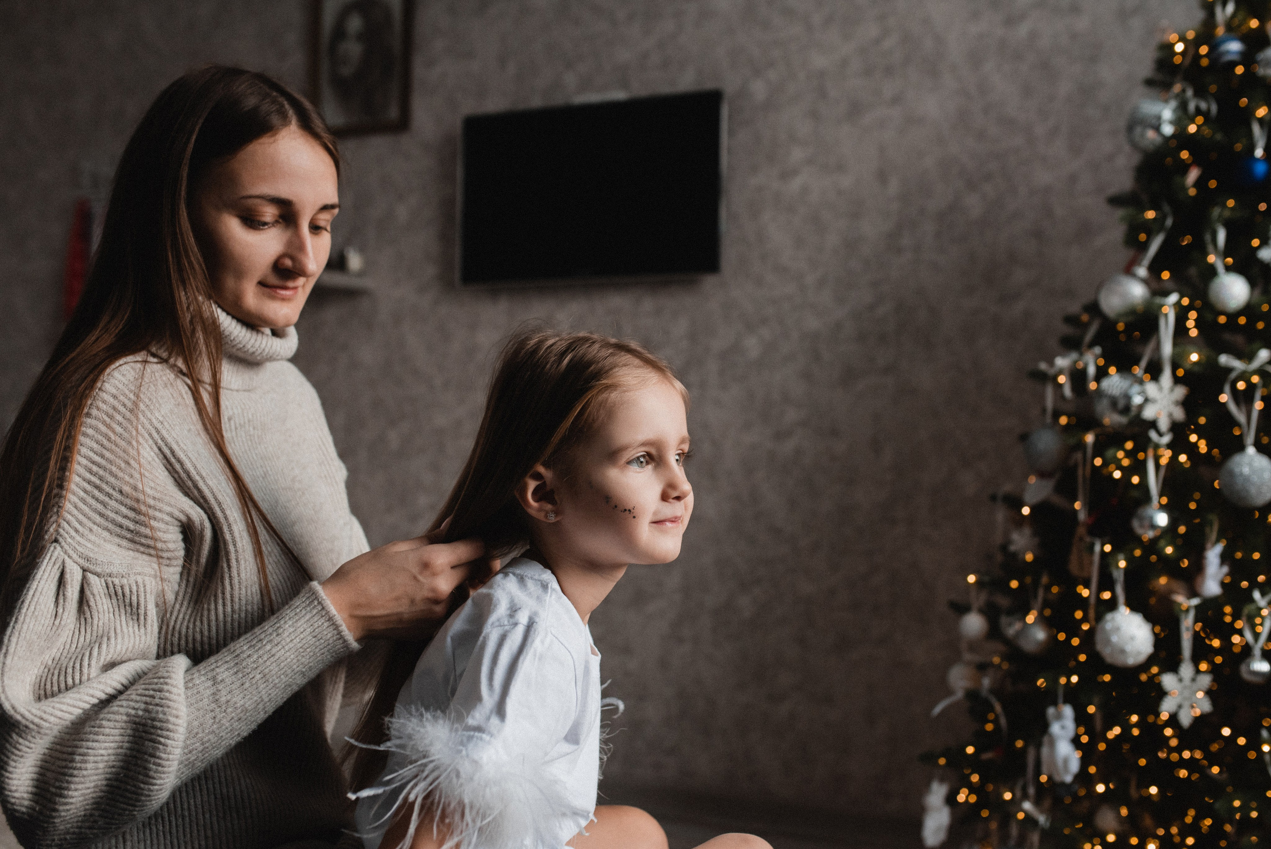 Домашняя съемка Яна&Вячеслав&Алина. Фотограф в Новосибирске Анастасия Курто