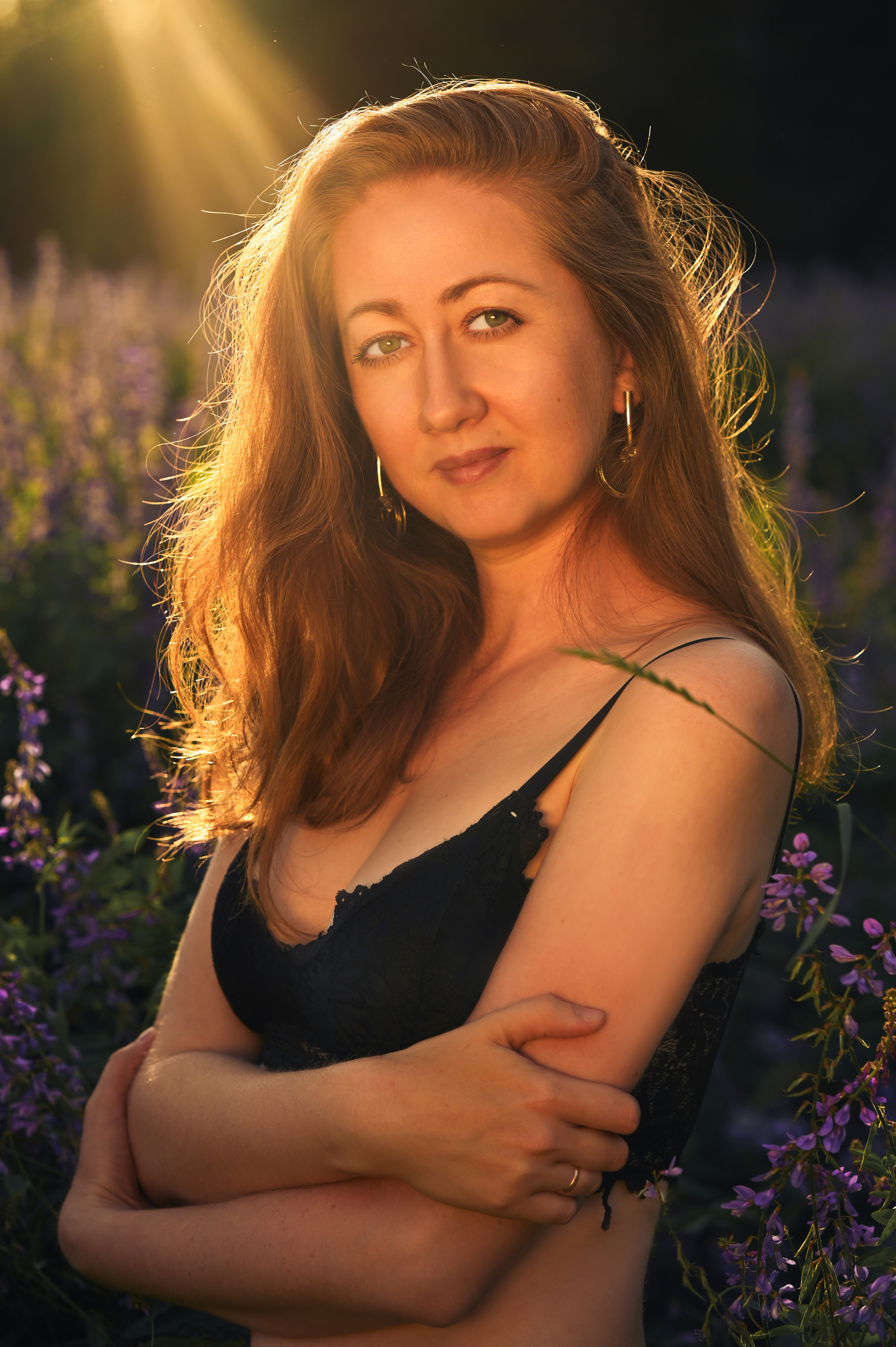 Портретная фотосессия на закате