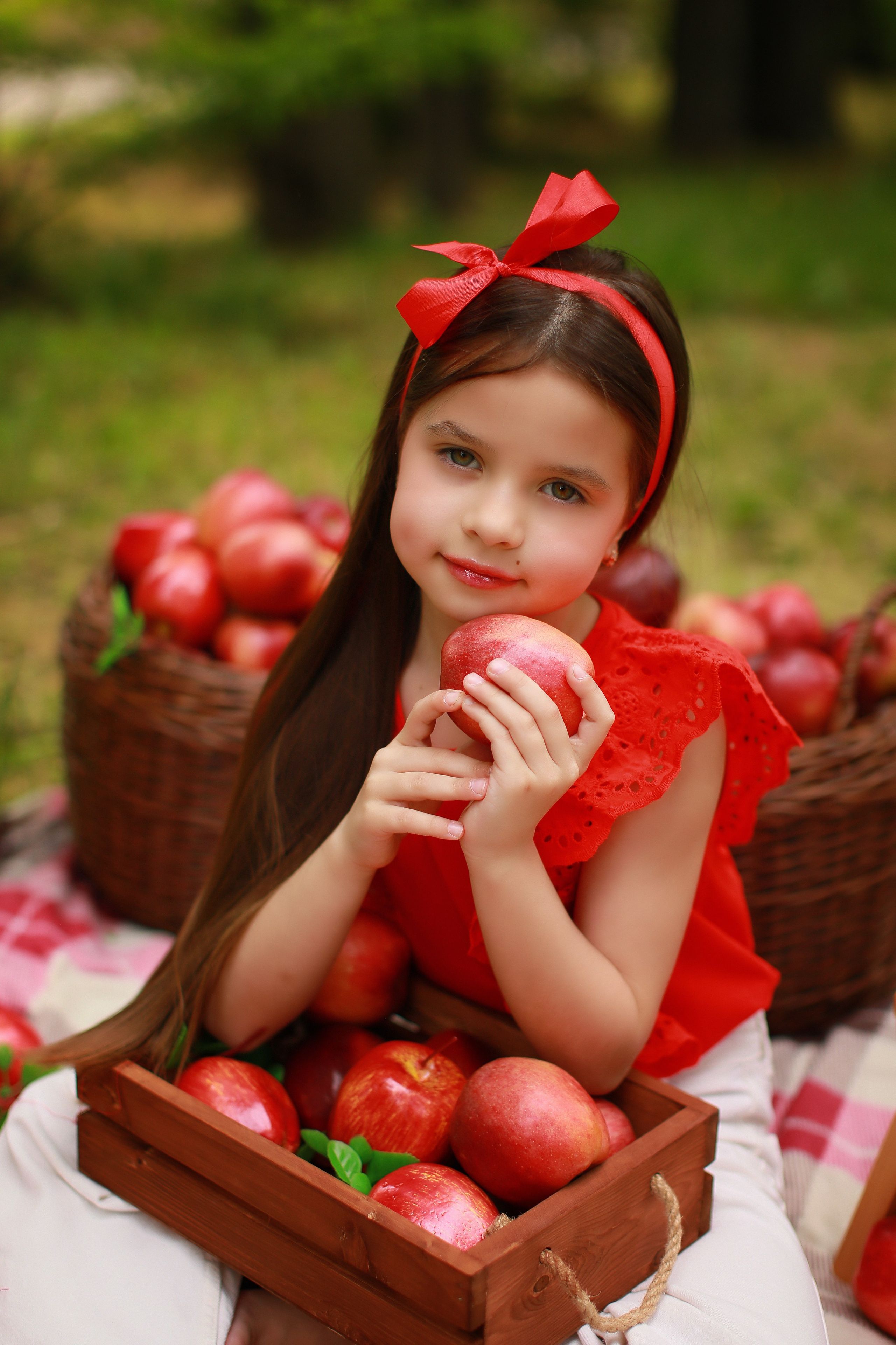 Яблочный пикник. Детский семейный фотограф Краснодар
