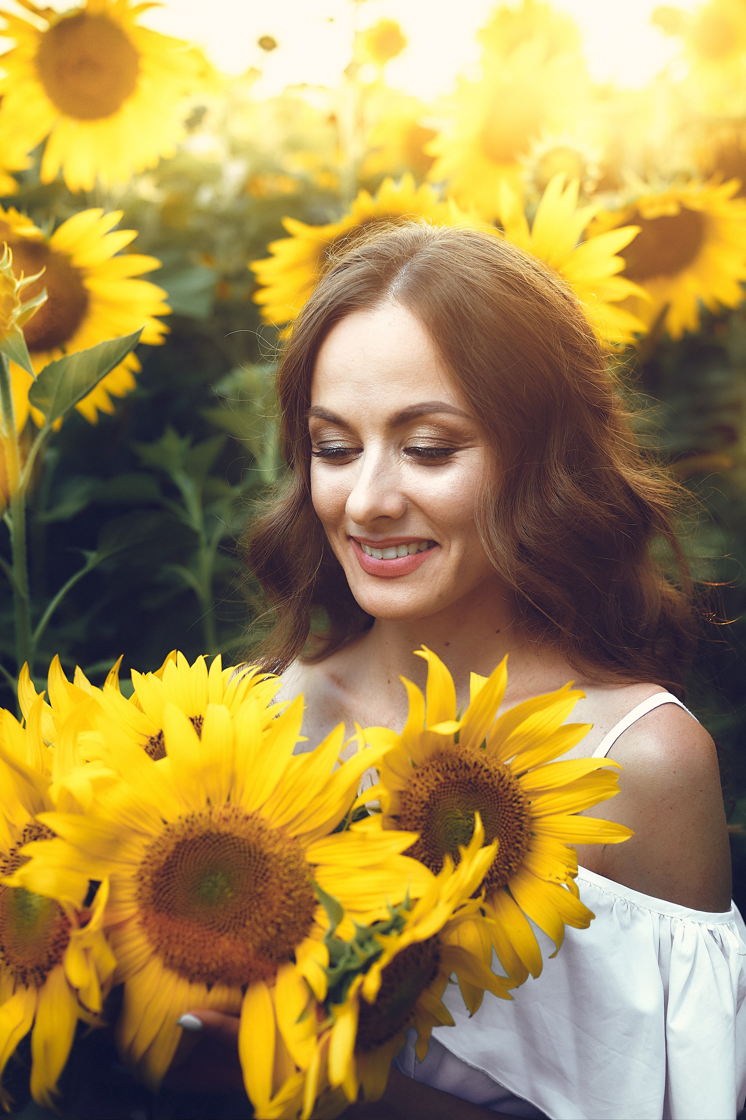 Ольга. Подсолнухи. Петр Ступень. Свадебное, семейное фото и видео. Москва. Краснодар