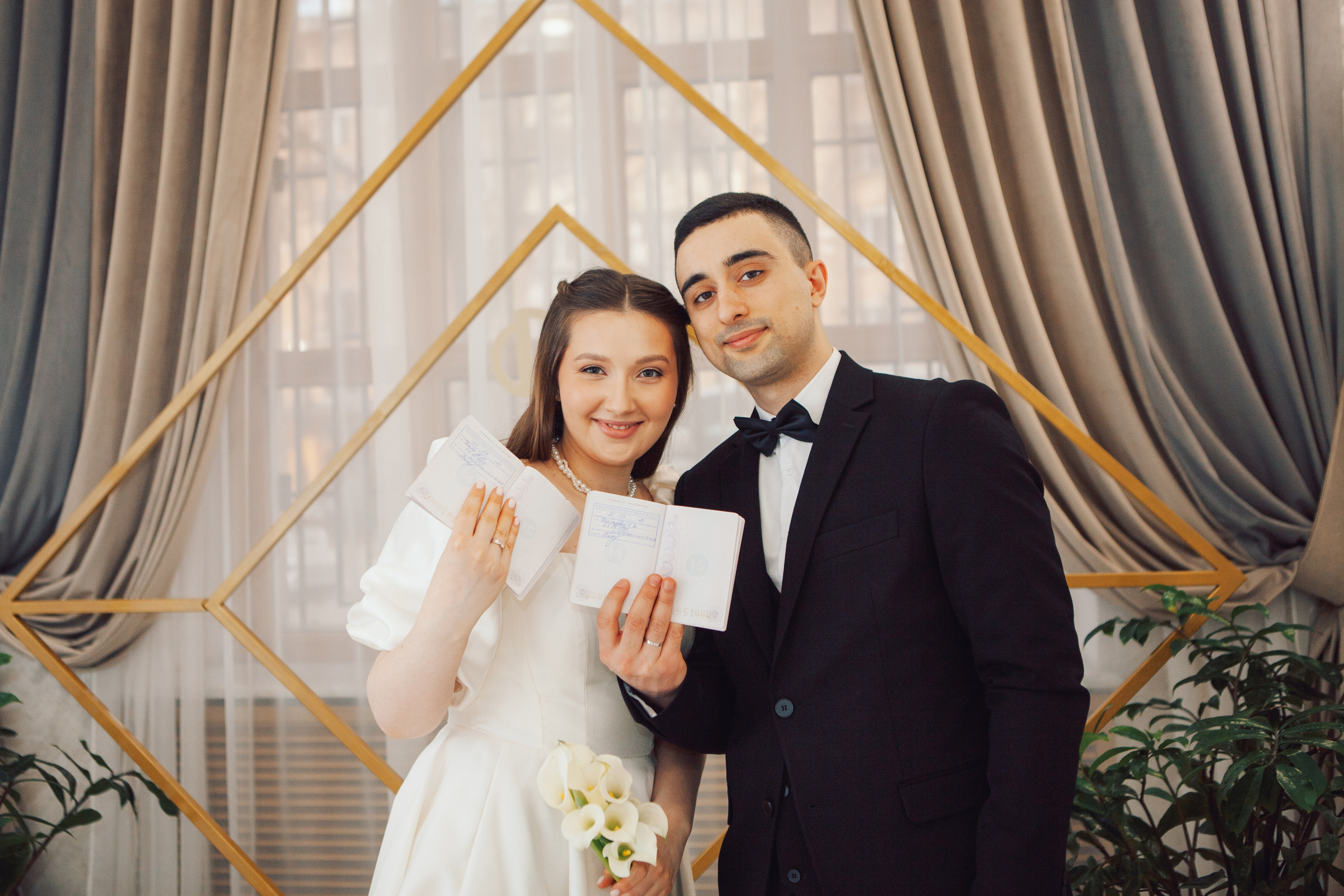 Роспись в Кутузовском ЗАГСе. Фотограф Ольга Ефремова