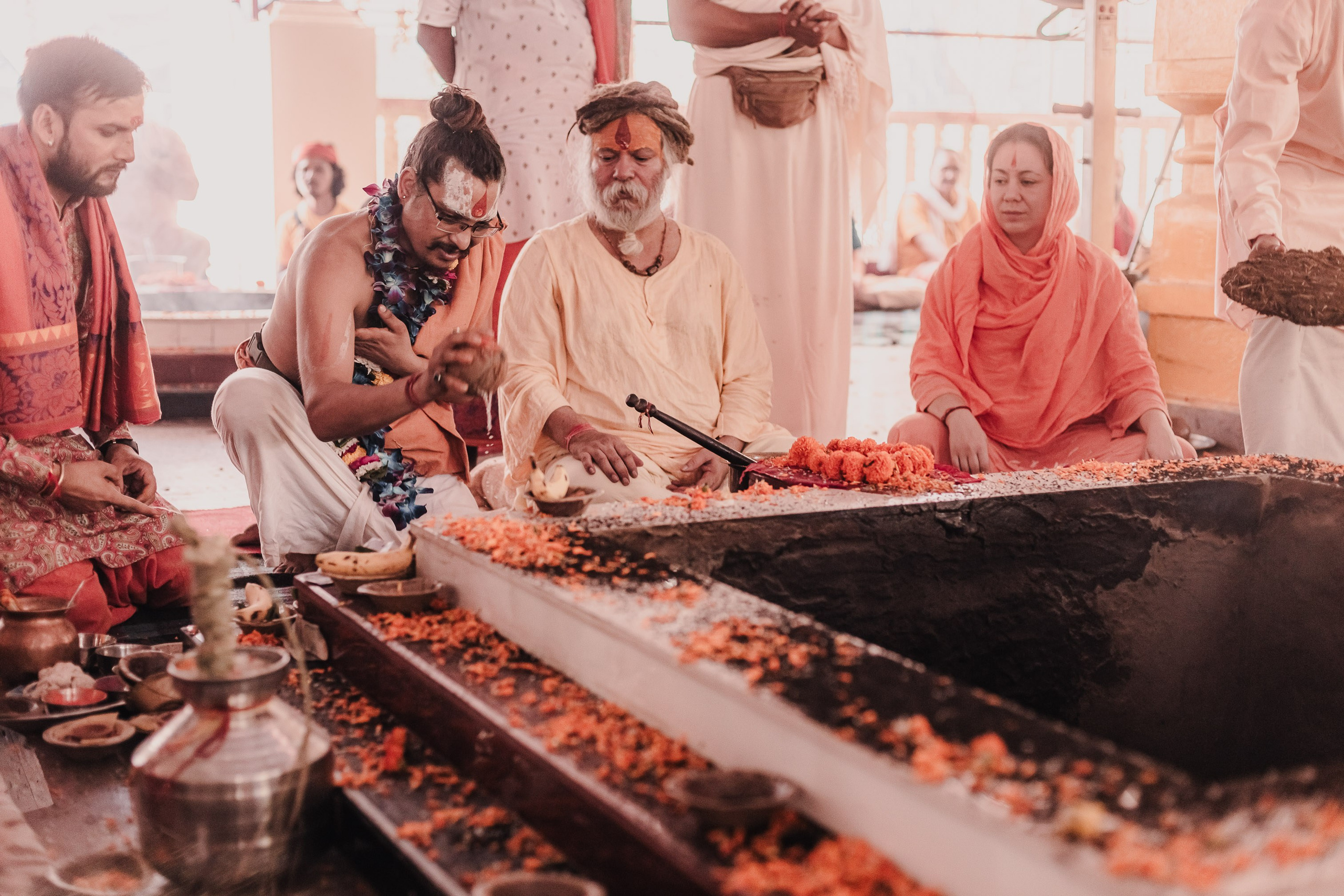 Navaratri yajna at Devraha Baba Ji ashram. Мариам Багдасарян