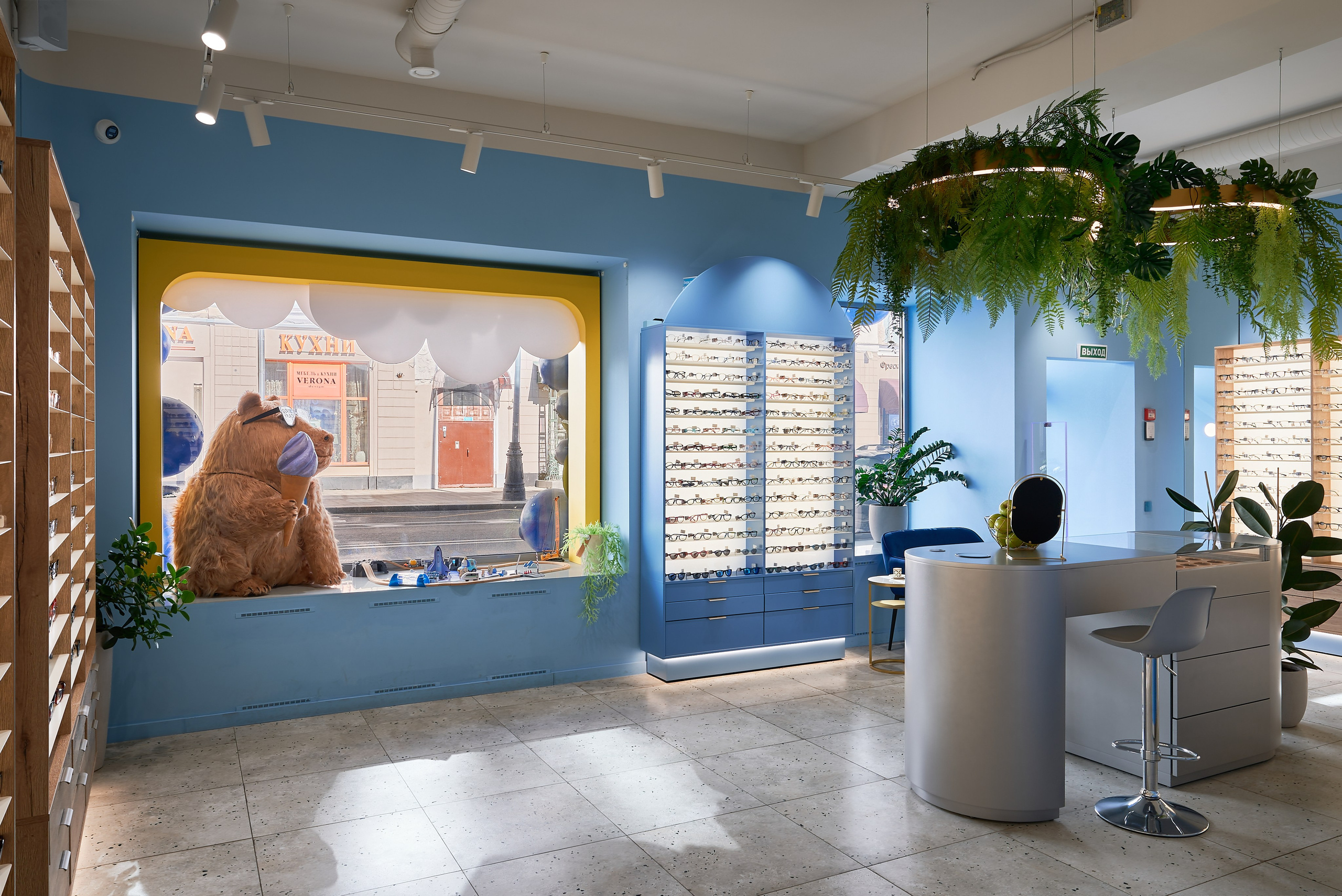 Небесно-голубой и капибара: оптика в Москве (Публикация My Decor). Бояршинов Антон Интерьерный фотограф/видеограф Москва