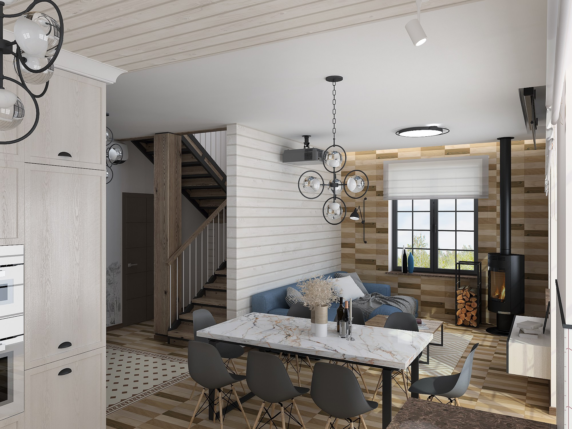 Дом в Линтулово. Дизайнер в Санкт-Петербурге Дмитрий Цыбулько