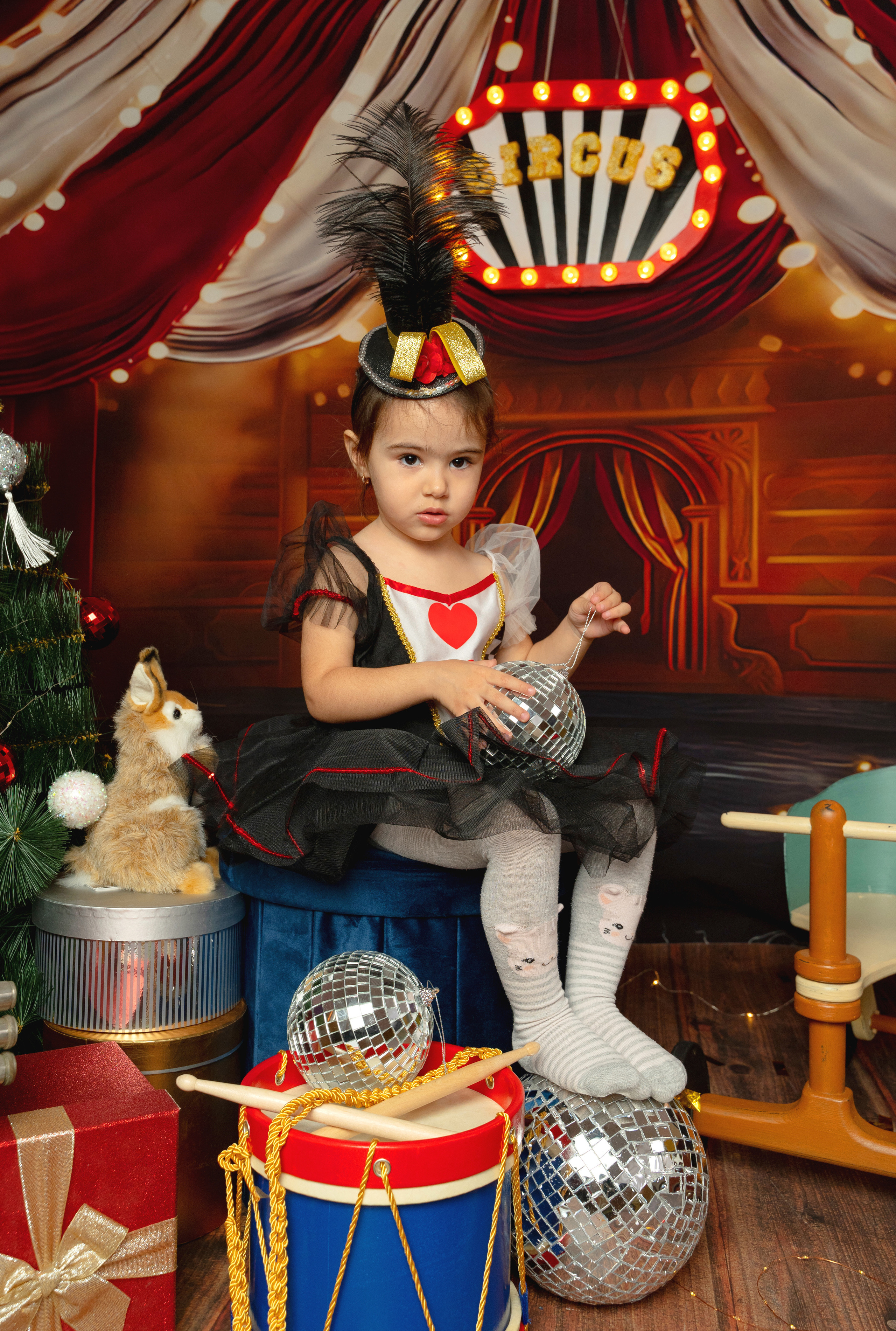 НОВОГОДНИЙ ЦИРК. Детская выездная фотостудия. Фотограф новорождённых newborn, годовасие