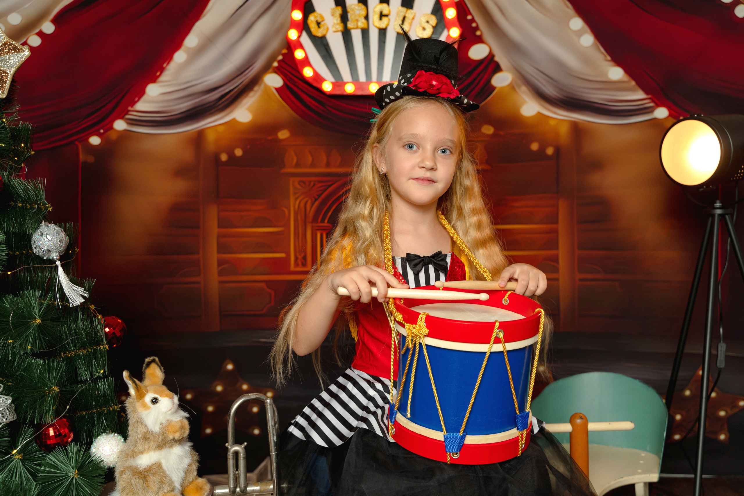 НОВОГОДНИЙ ЦИРК. Детская выездная фотостудия. Фотограф новорождённых newborn, годовасие