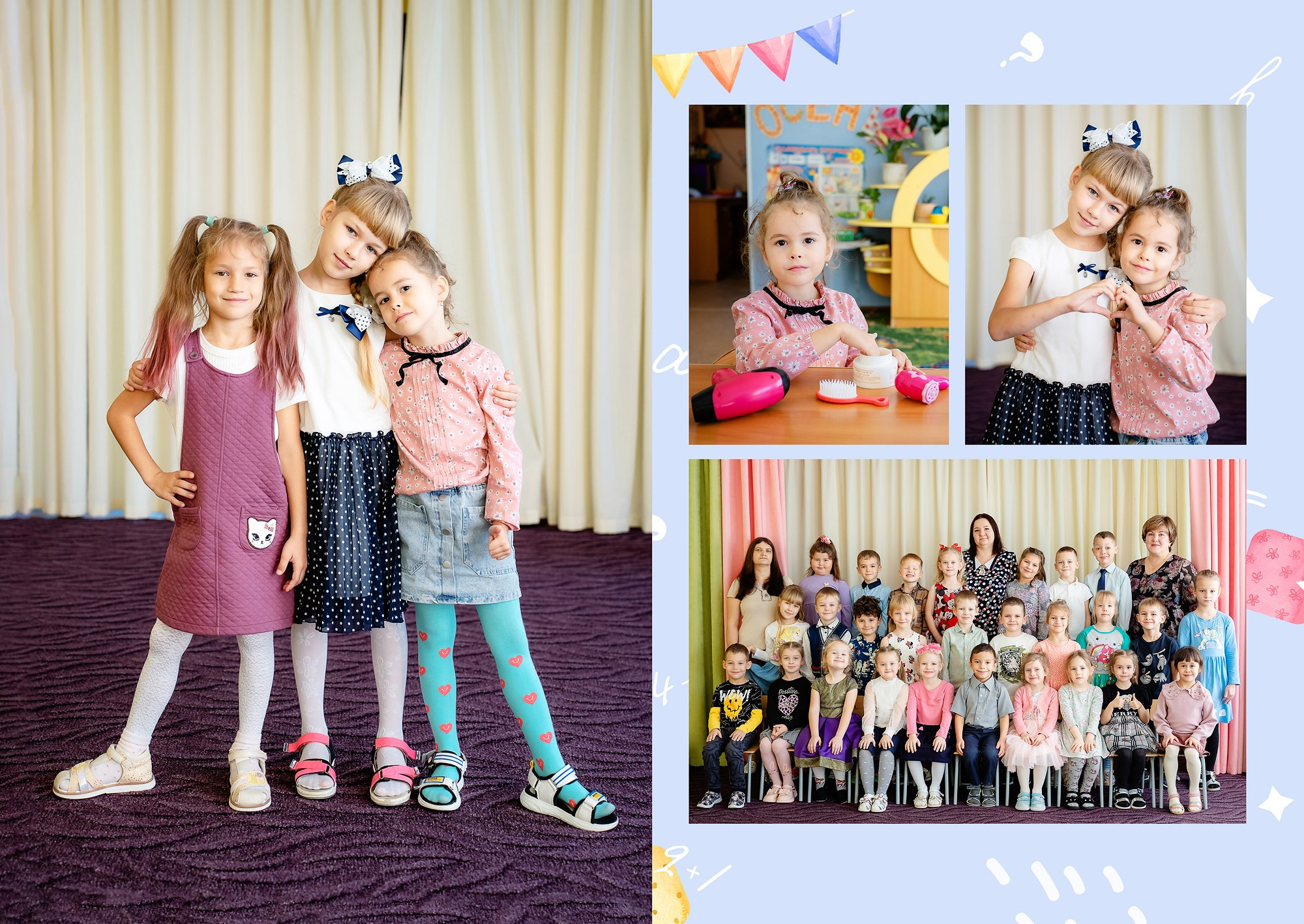 Дизайн альбомов Детский сад. Детский и Школьный фотограф во Владивостоке. Выпускные альбомы