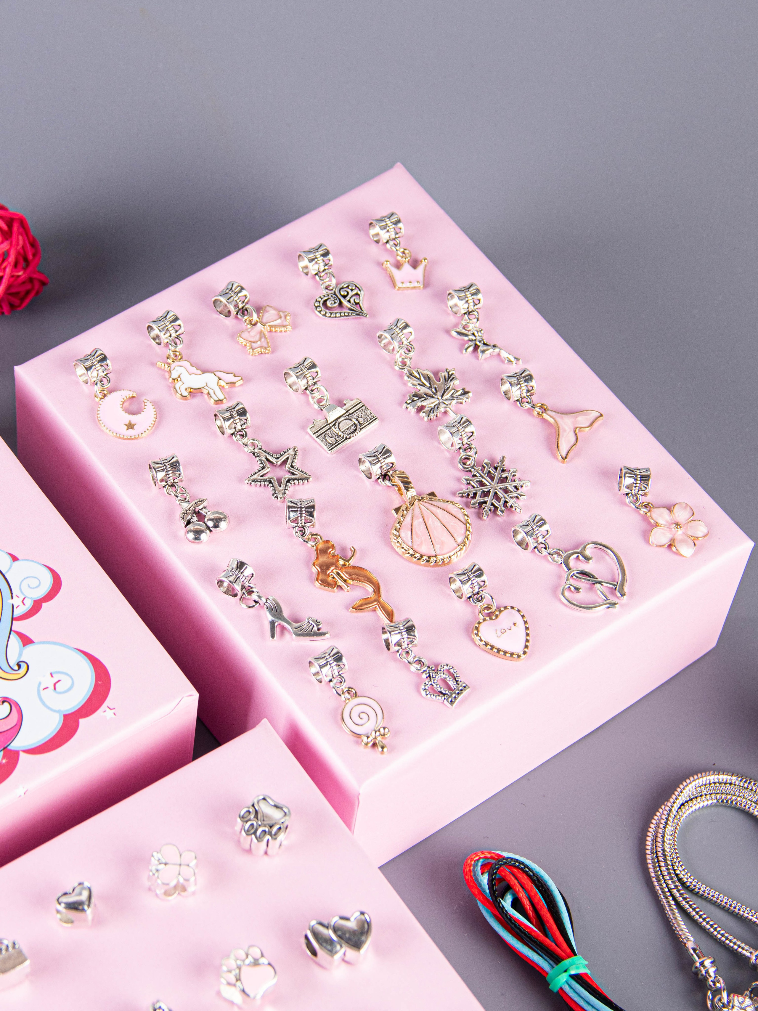 Наборы по созданию браслетов (розовый). «Матрица»