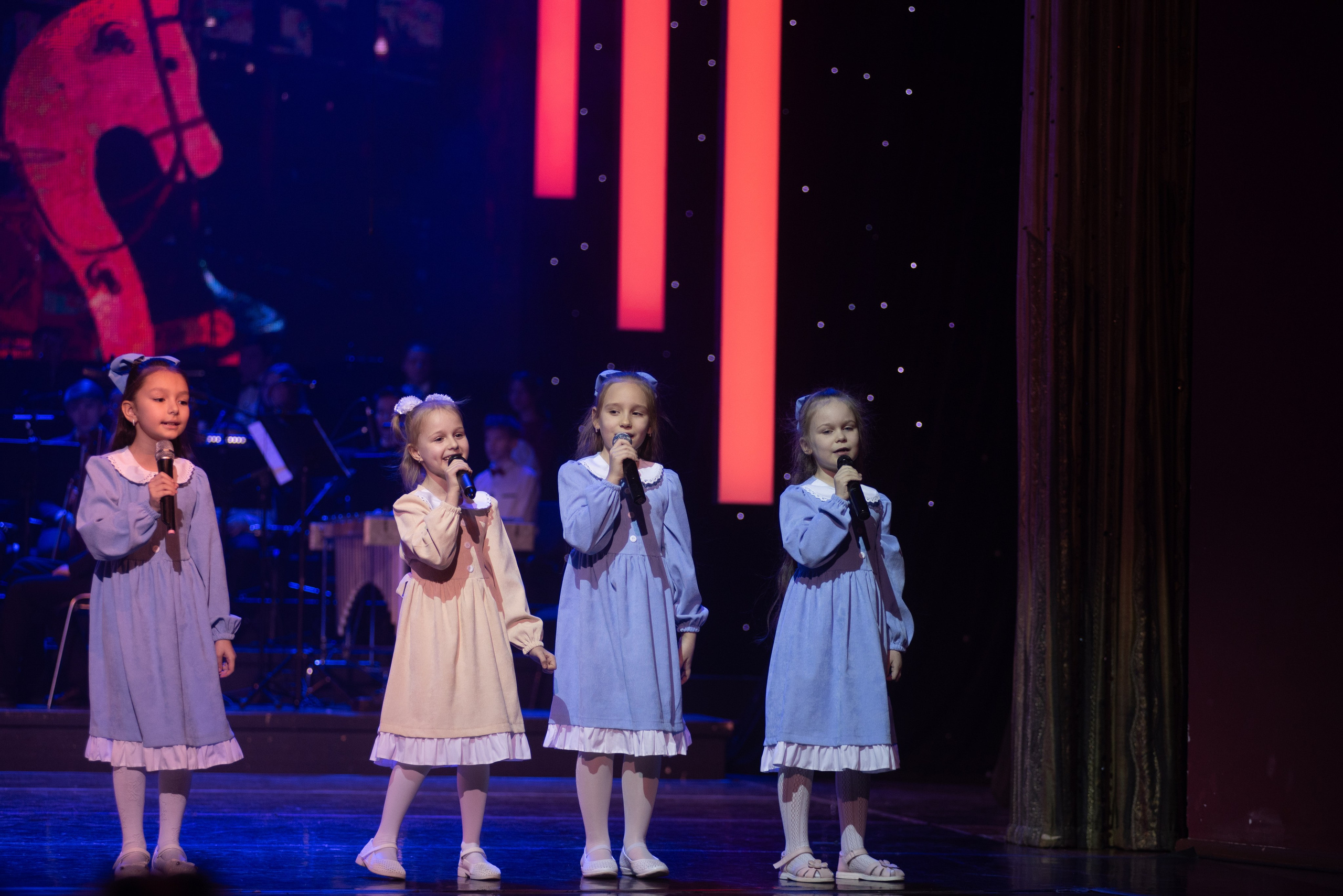 Отчетный концерт ДШИ «Гармония» «Зимняя гармония». Фотограф новорожденных, семейный детский в Тюмени Татьяна Морозова