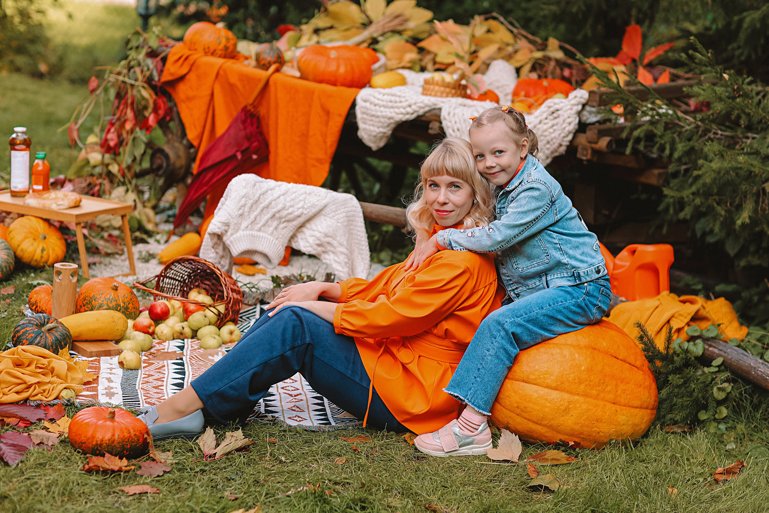 Тыквы. Семейный фотограф Тюмень, фотограф на роды Салмина Мария