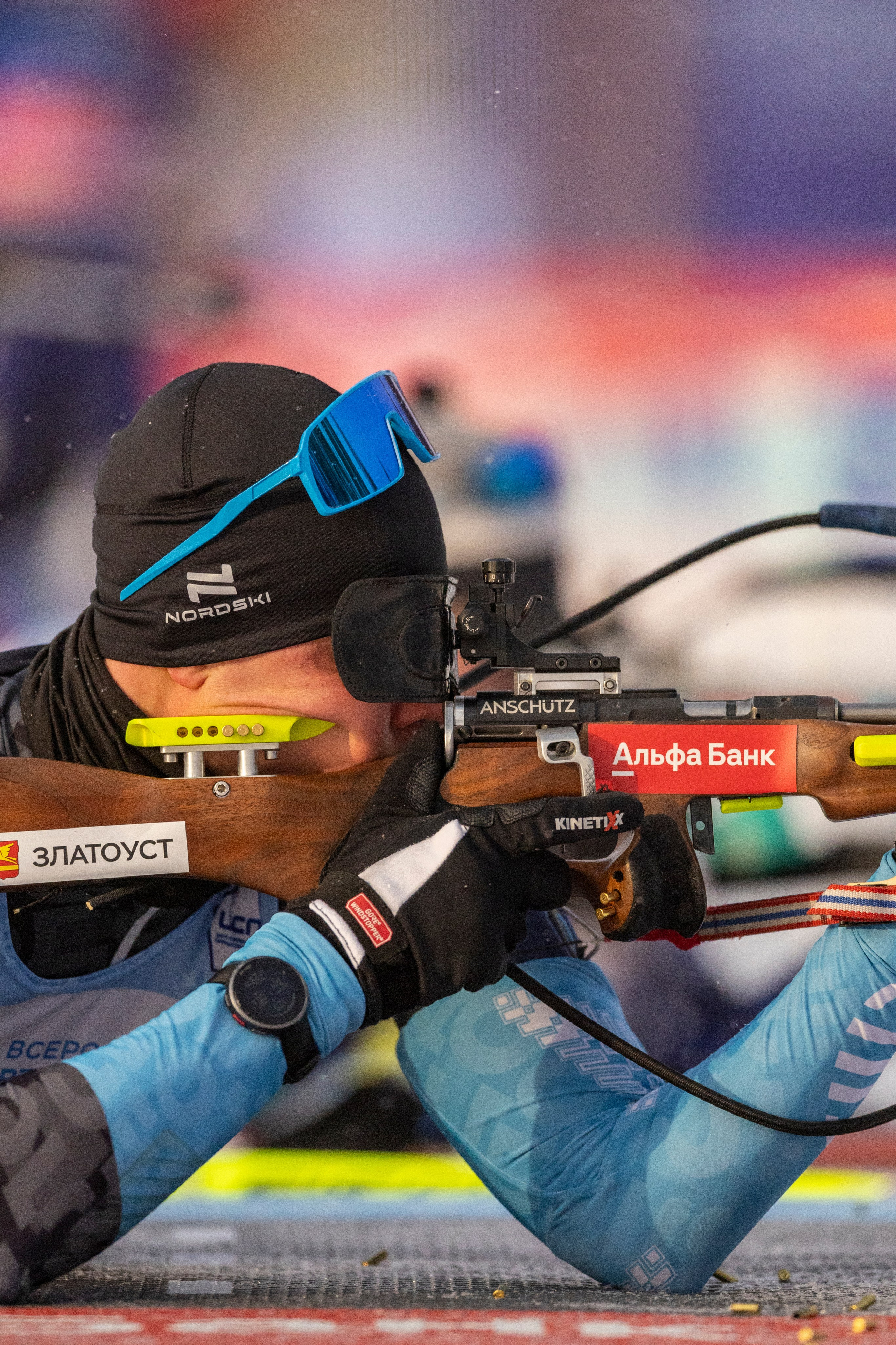 Всероссийская спартакиада по биатлону. Мужчины. Гонка преследования. Спортивный репортажный фотограф Казань Нафис Сиразетдинов