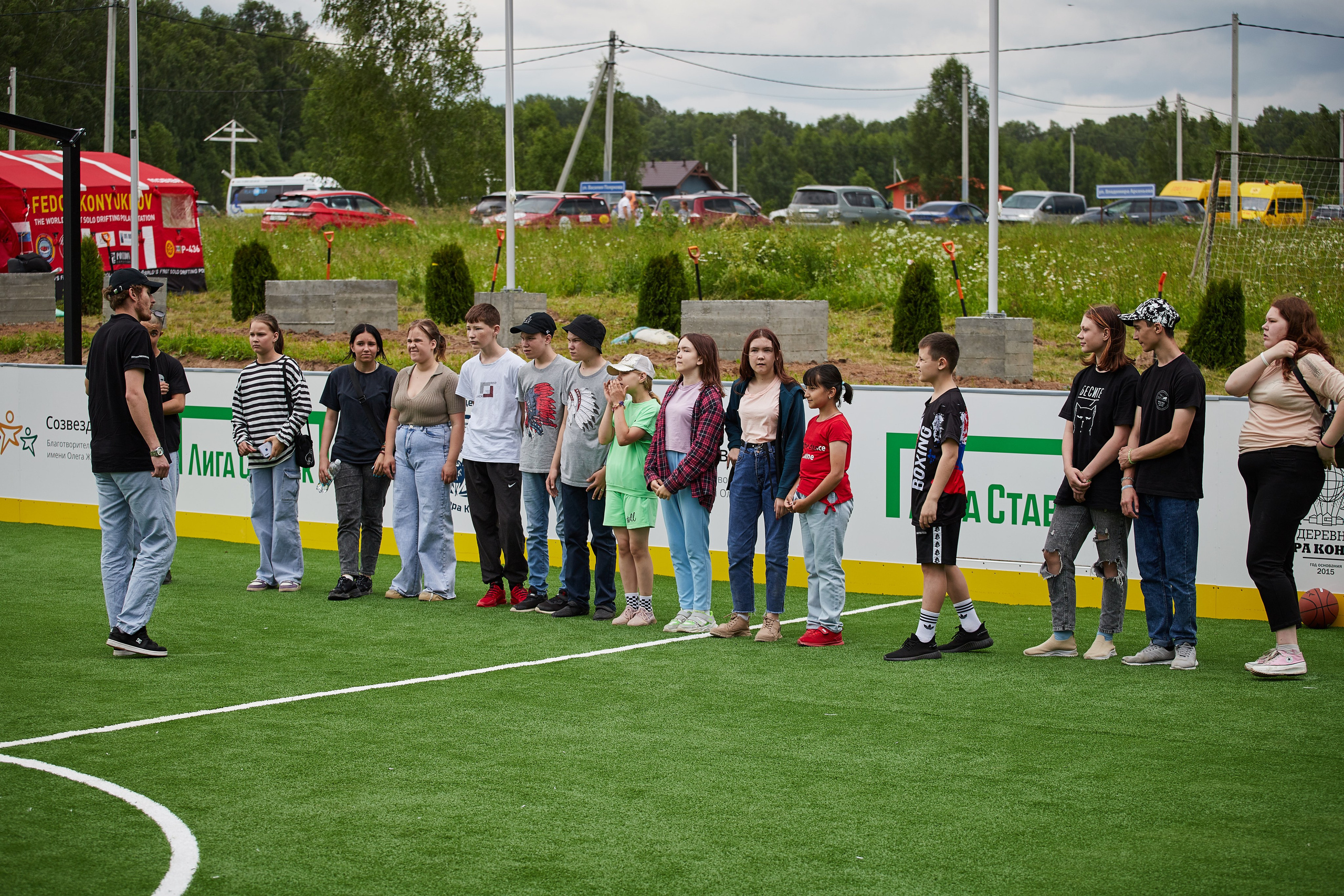 Открытие хоккейной площадки с Федором Конюховым. Репортажный Фотограф