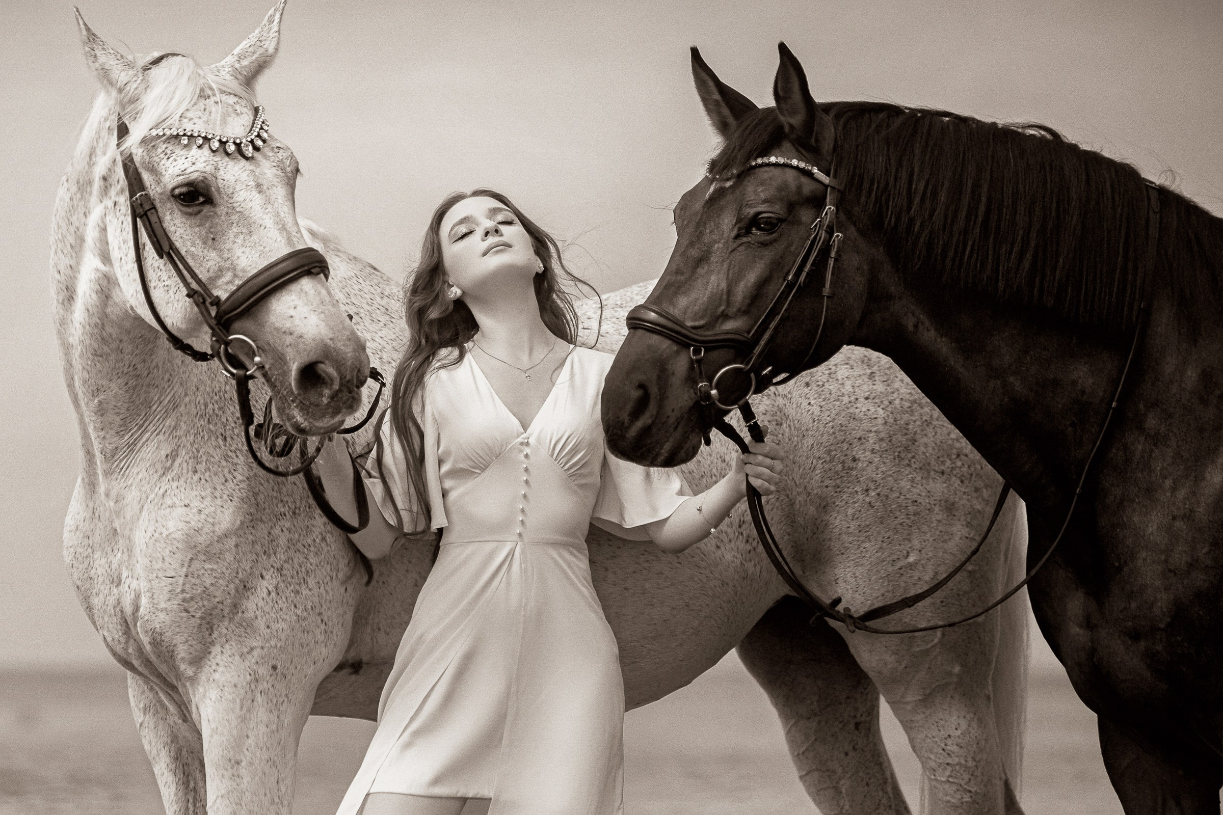 Фотосессии с лошадьми летом. Фотограф женский и мужской портрет Санкт-Петербург