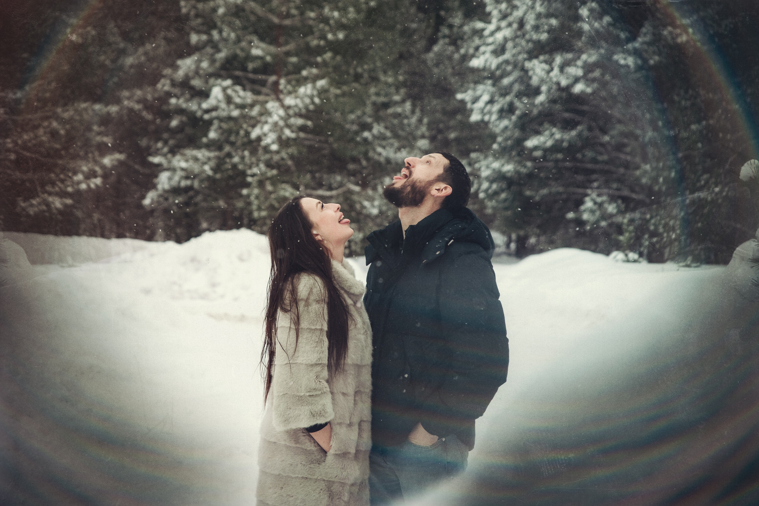 В зимнем лесу. Фотограф Крещение Венчание Москва