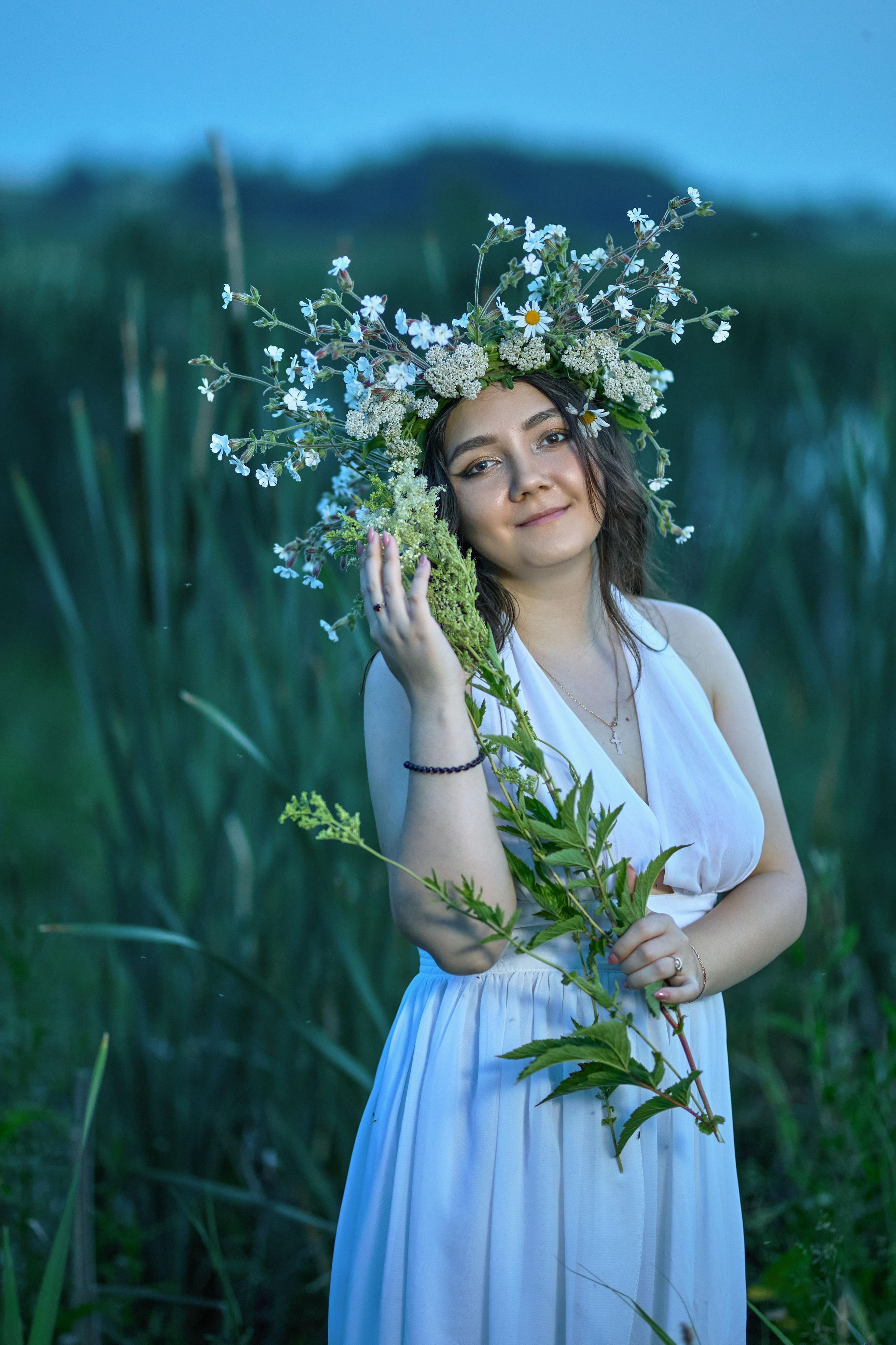 Тематическая фотосессия у старой мельницы, народном костюме царевны, стиле ивана купала. Чувашия, Чебоксары. Владимир Суздалов (ProMaXe) — Портретный фотограф, тематические фотосессии в Чебоксарах