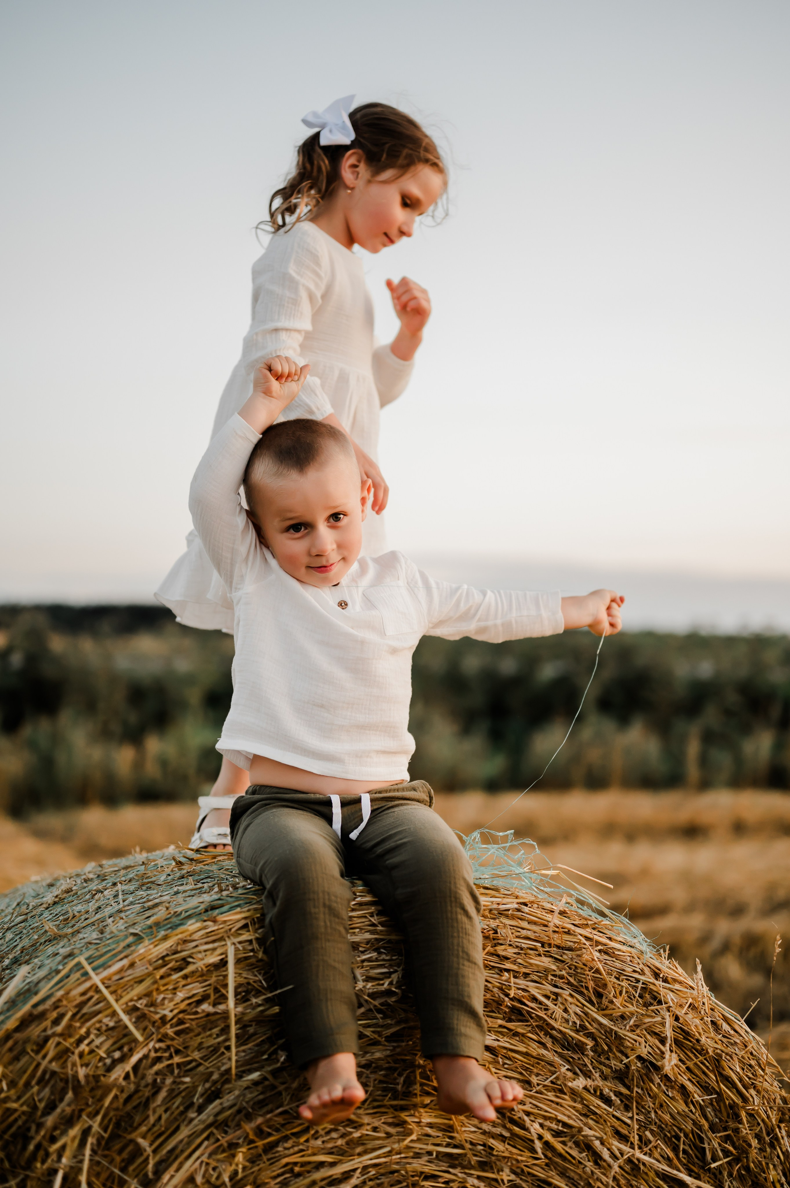 Кукуруза+сено, семейная фотосессия. Свадебный и семейный фотограф Евгения Кононова