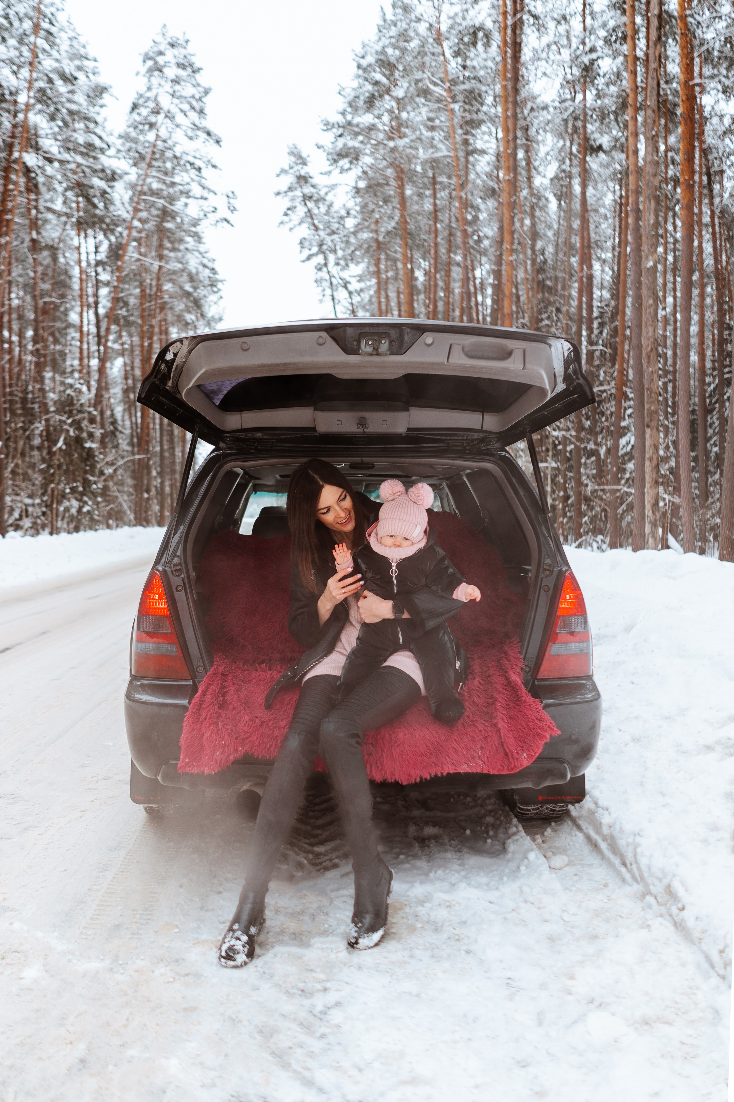 Семейная фотосессия Екатерины и малышки Даши в Калуге