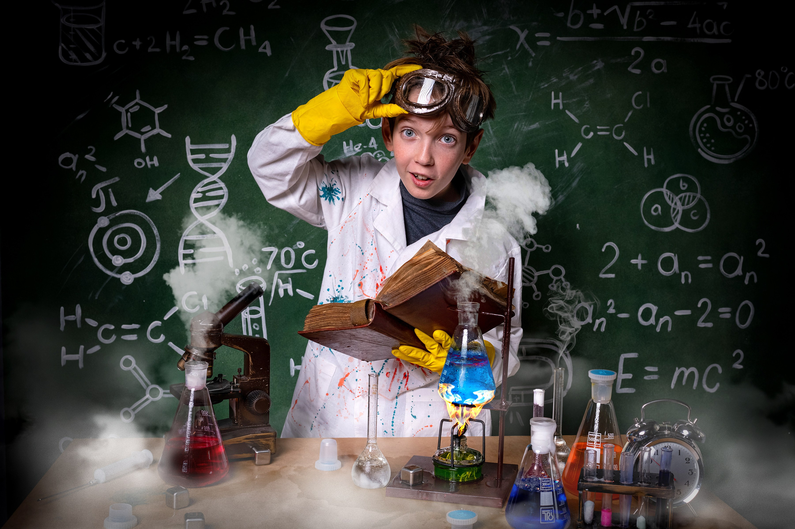Урок химии. Лучший детский и портретный фотограф в Новосибирске Александр Якименко/ Детский, Портретный фотограф, обучение фотографии