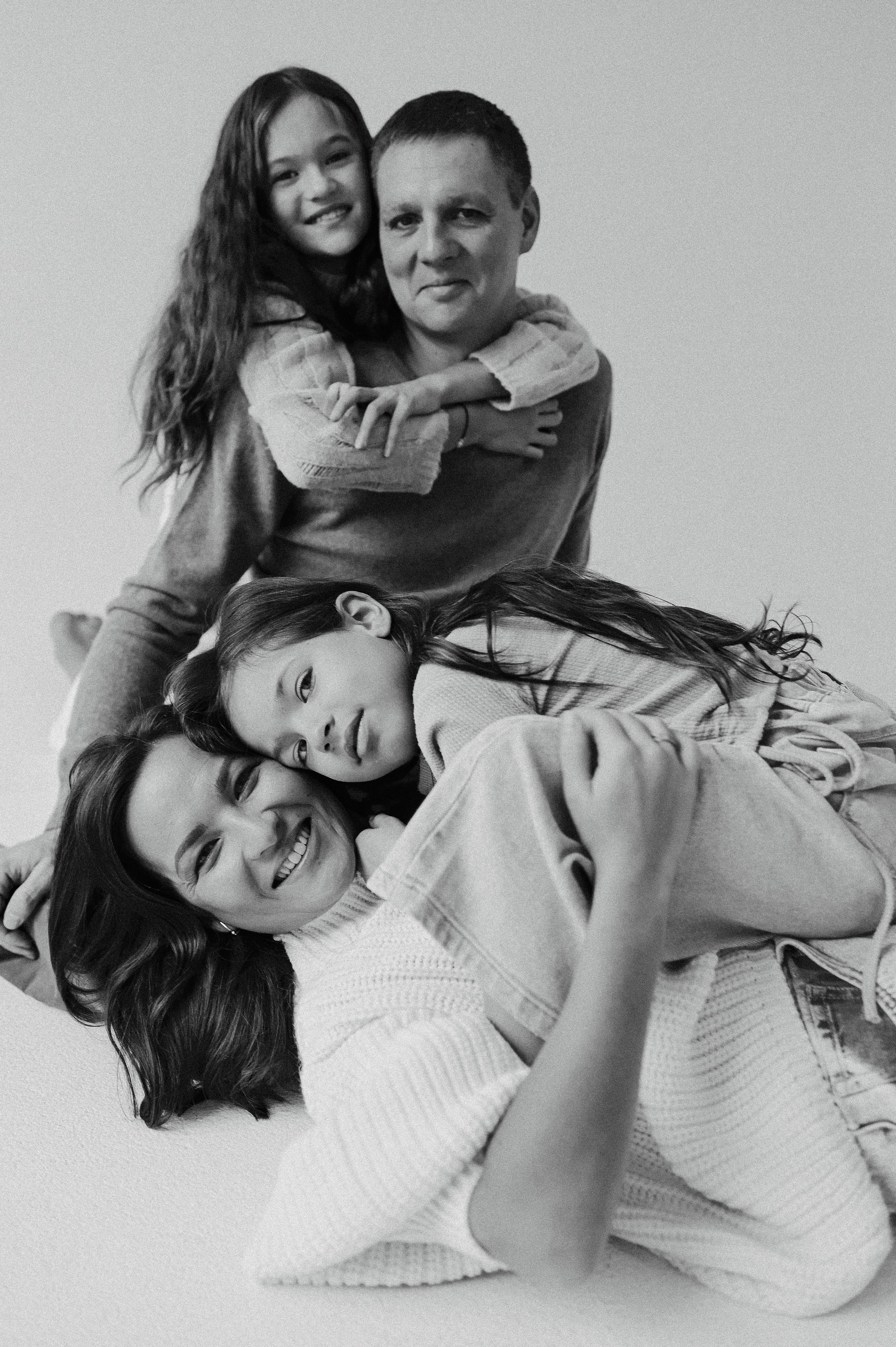 Семейная съемка в студии. Фотограф Казань