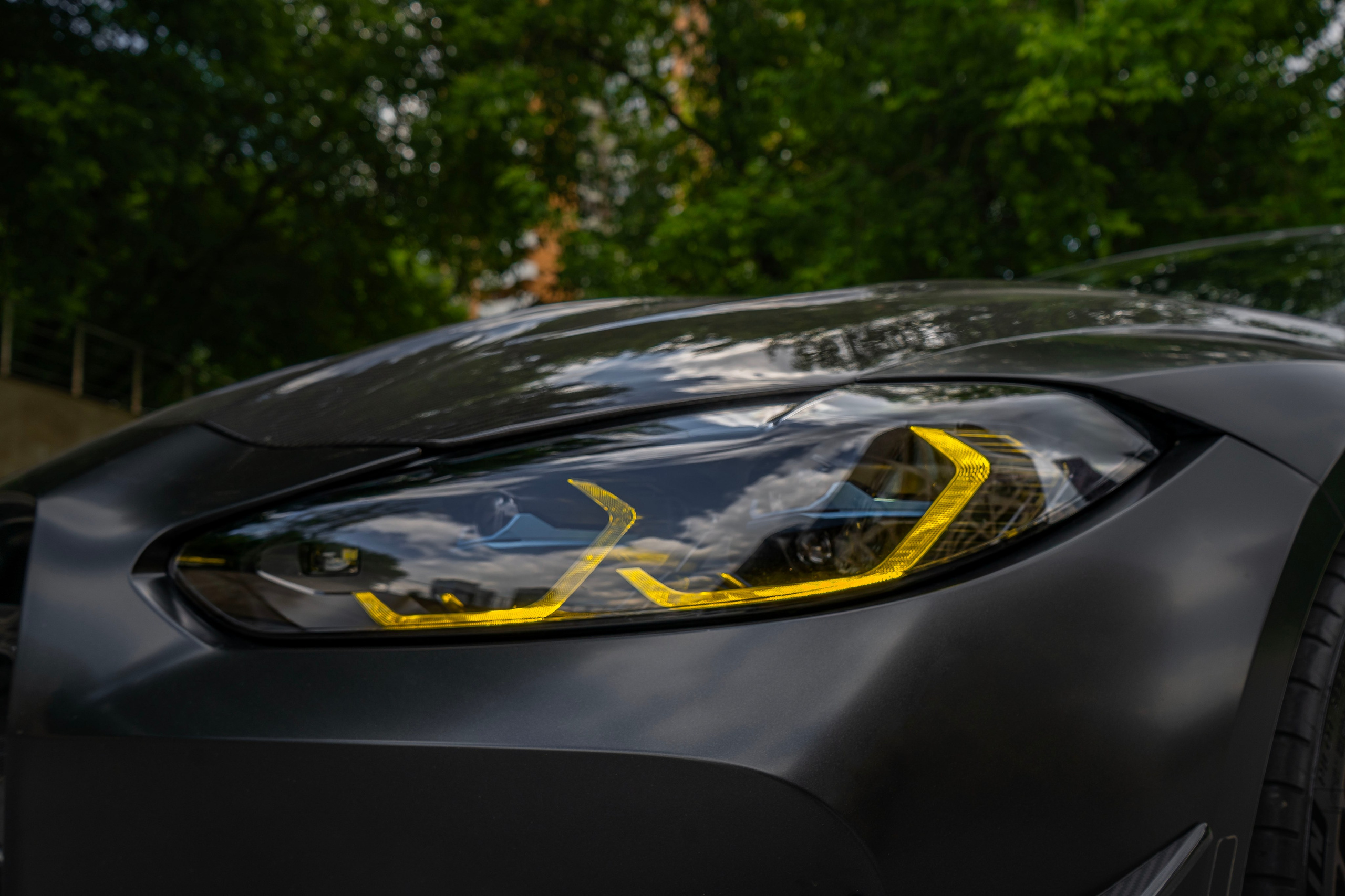 BMW M4 (Black matte). Автомобильный фотограф Ногинск Денис Городок