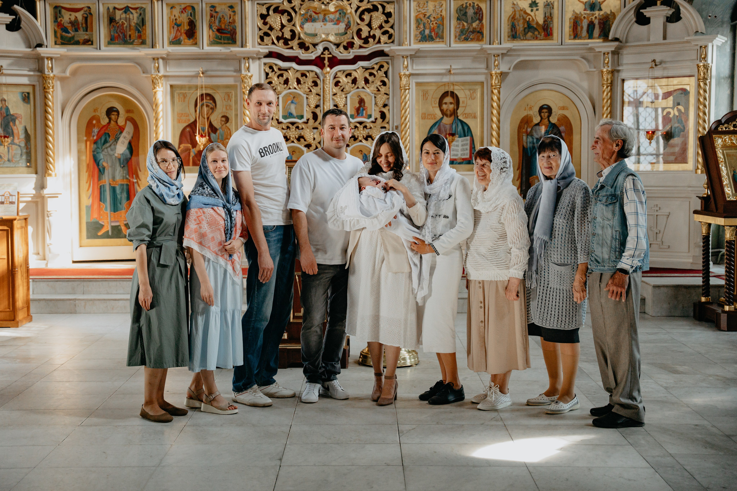 Таинство крещения Артема в соборе Ионна Предтечи