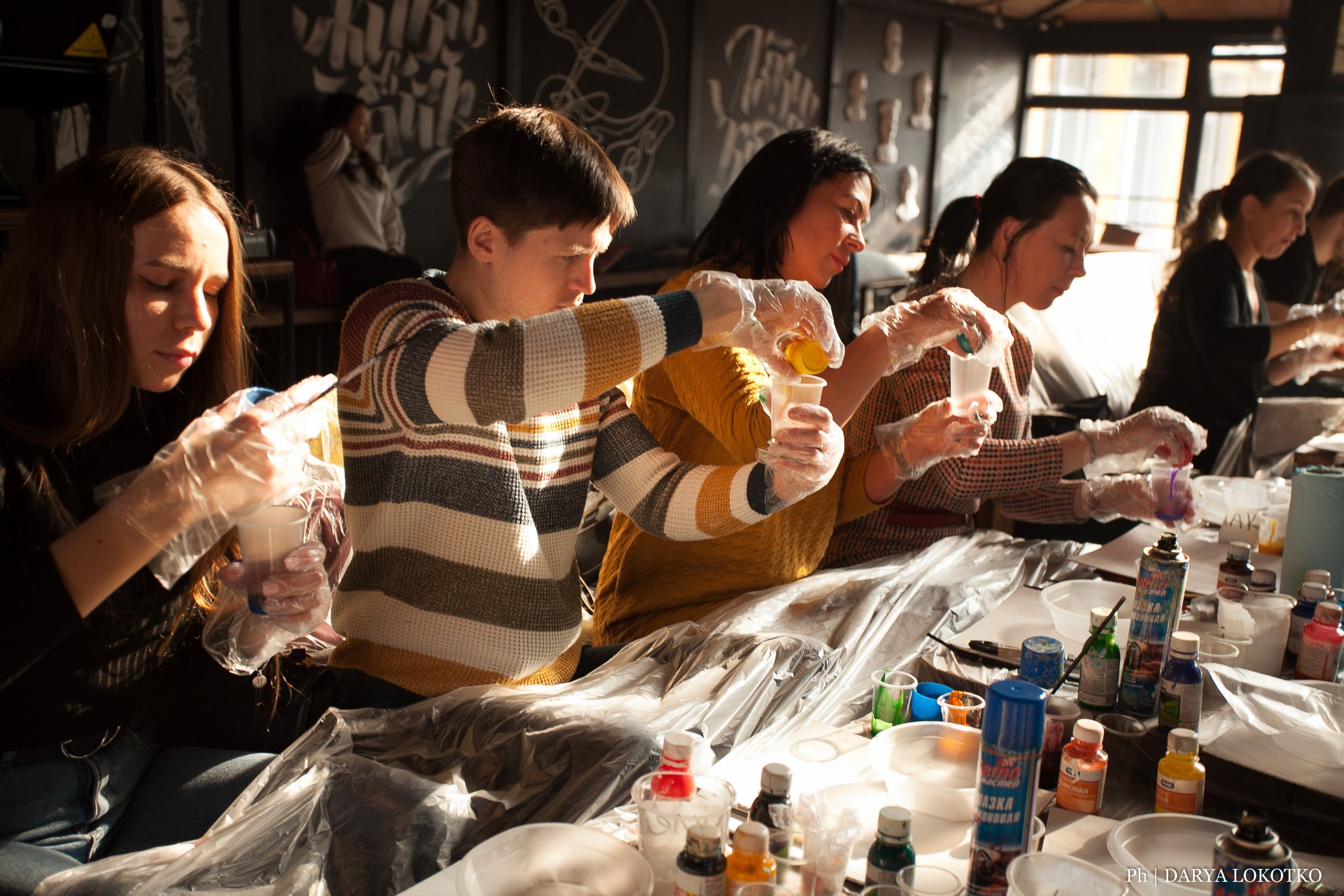 Мастер класс Fluid Art. Фотограф Дарья Локотко в Красноярске