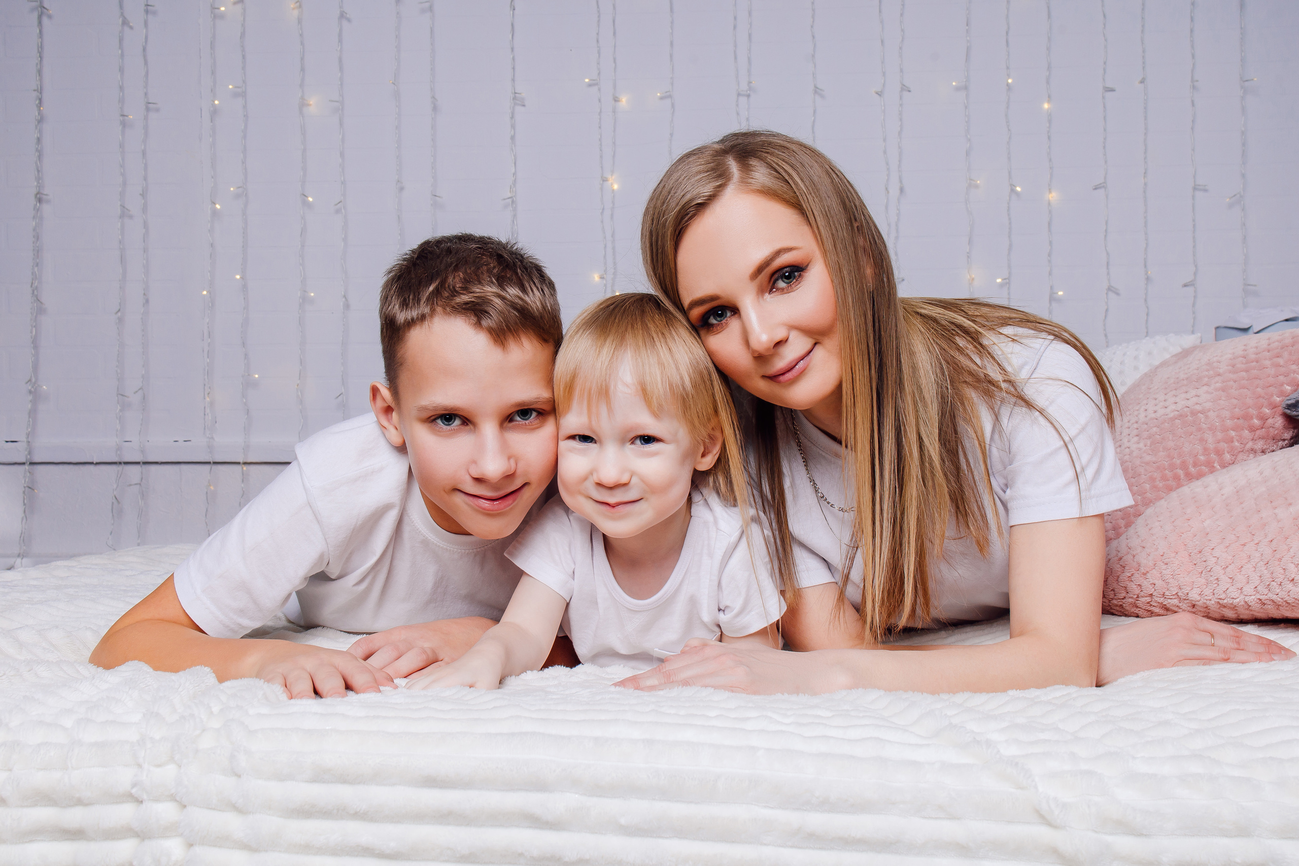 Олеся с детьми