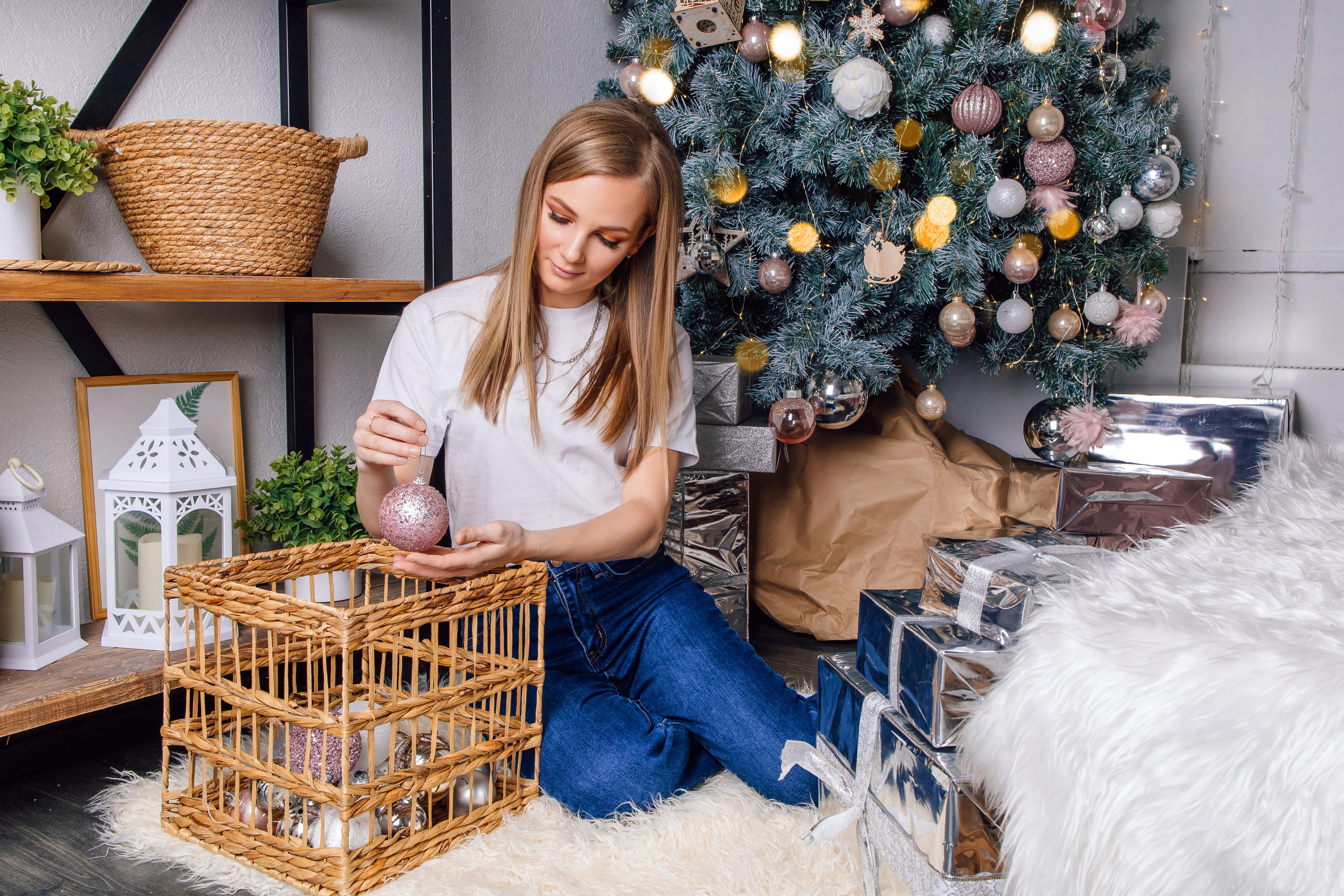 Олеся с детьми