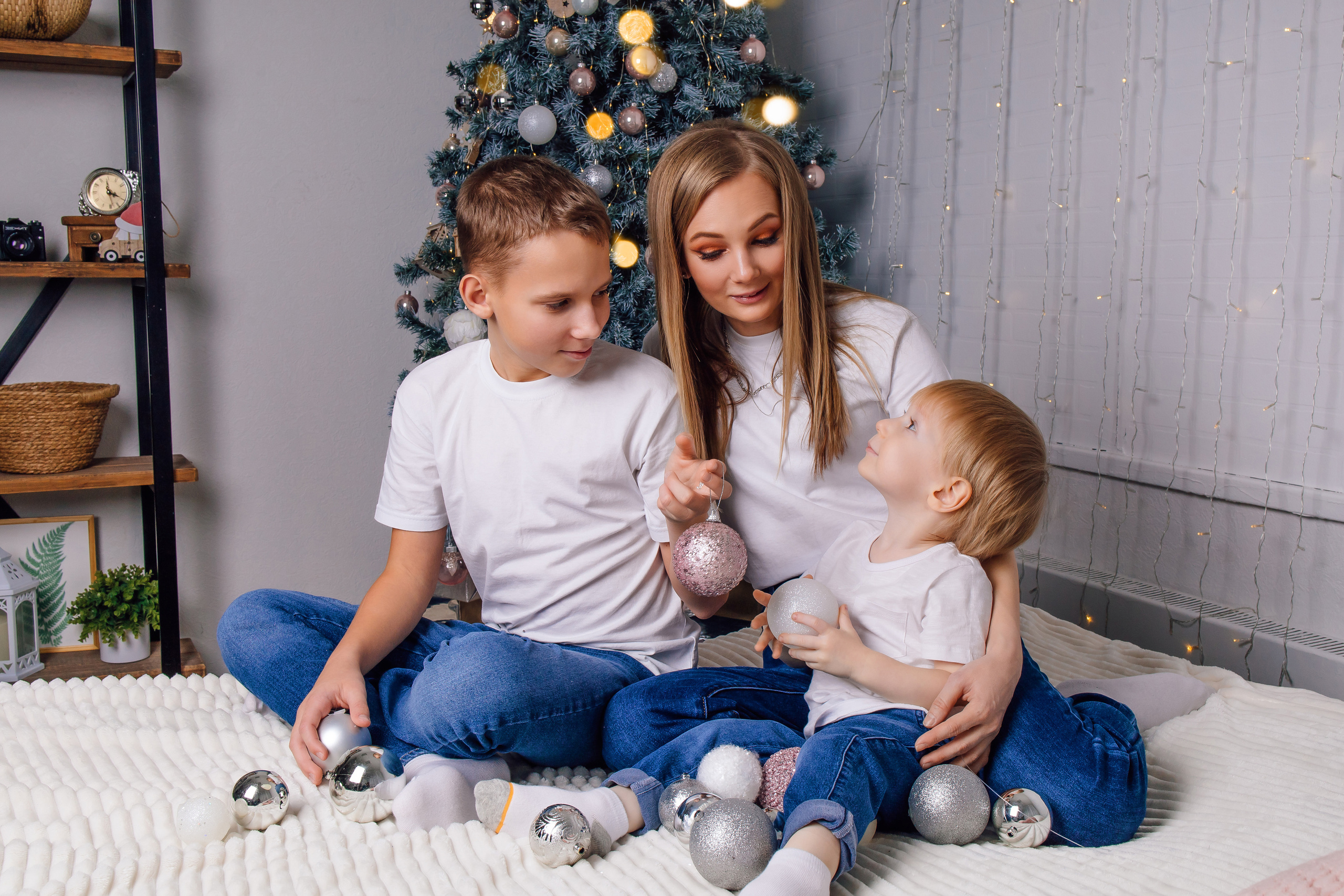 Олеся с детьми