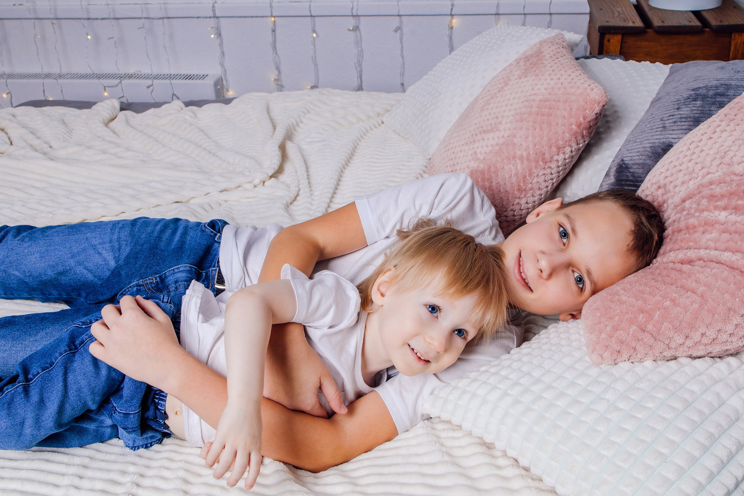 Олеся с детьми