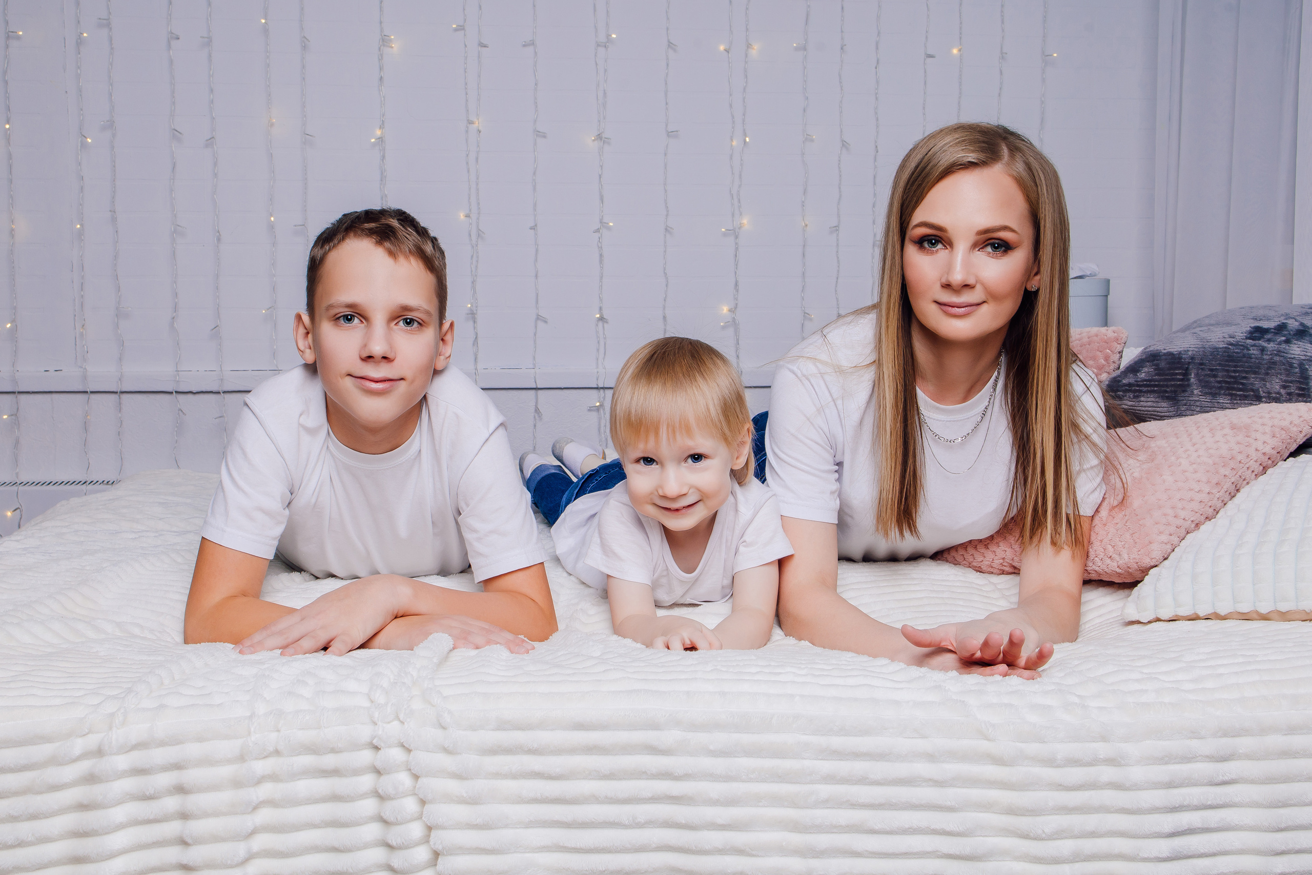 Олеся с детьми