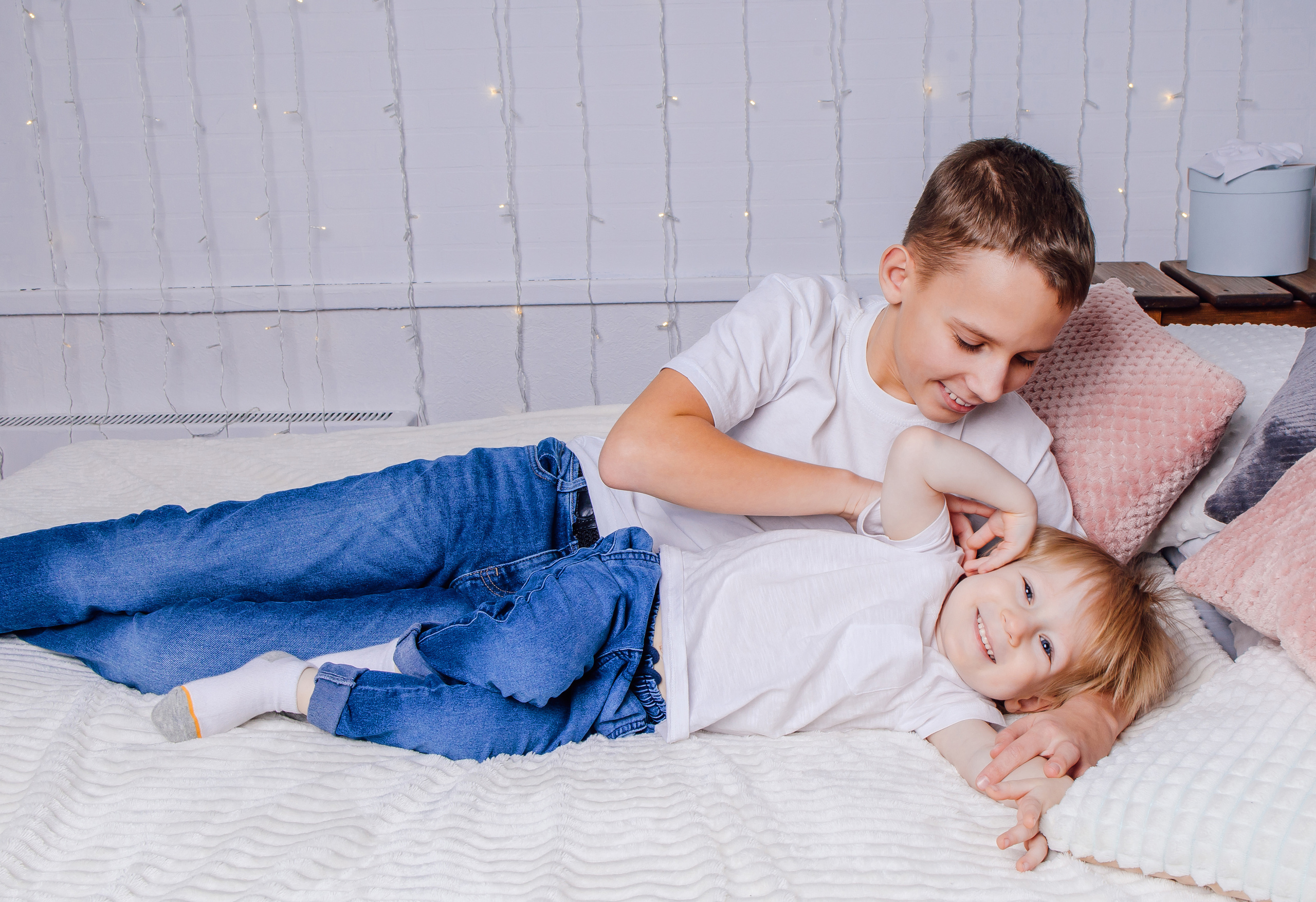 Олеся с детьми