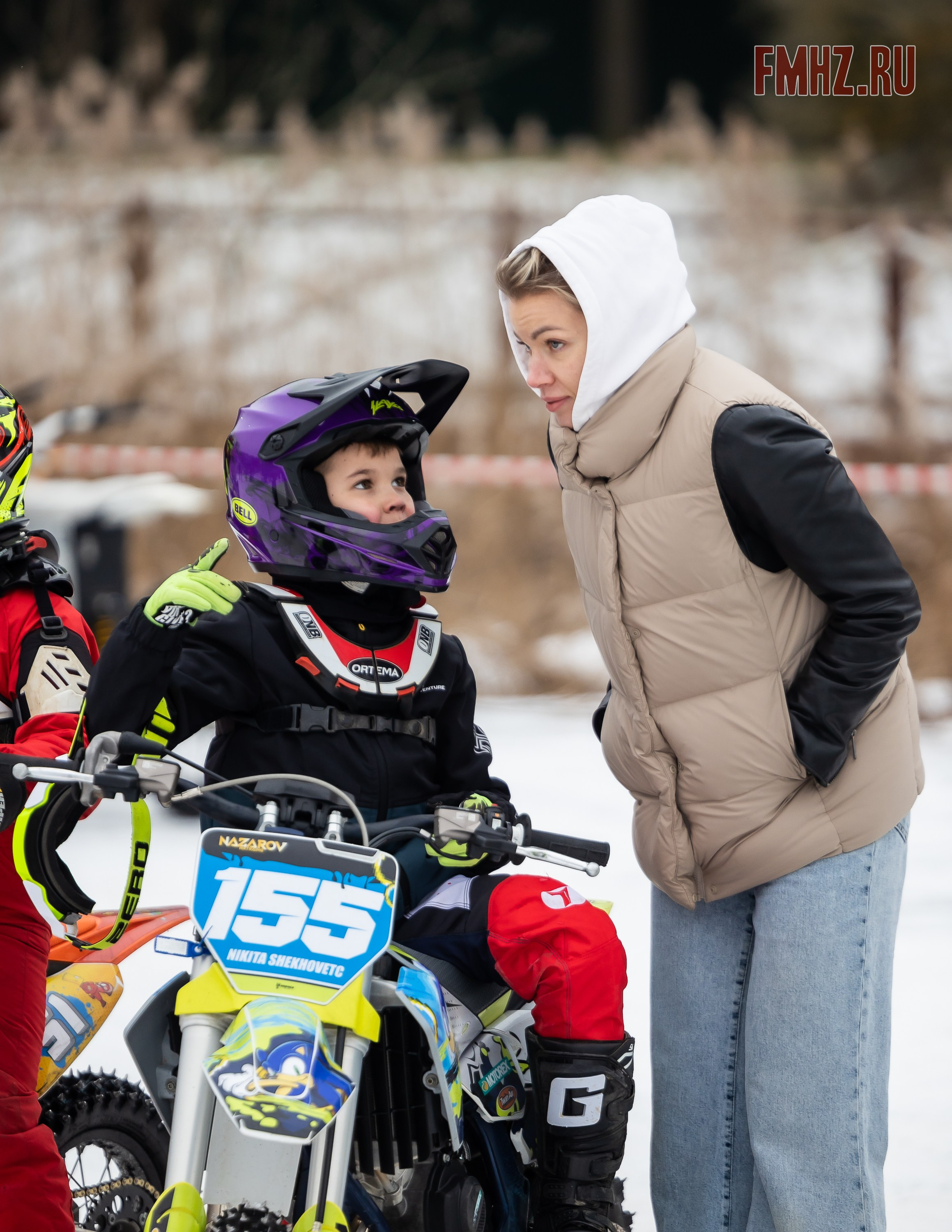 Первый этап Кубка МФР по мотокроссу на льду Большого Крылатского пруда в Москве. 8 февраля 2025 г. Фотограф Владимир Охрименко