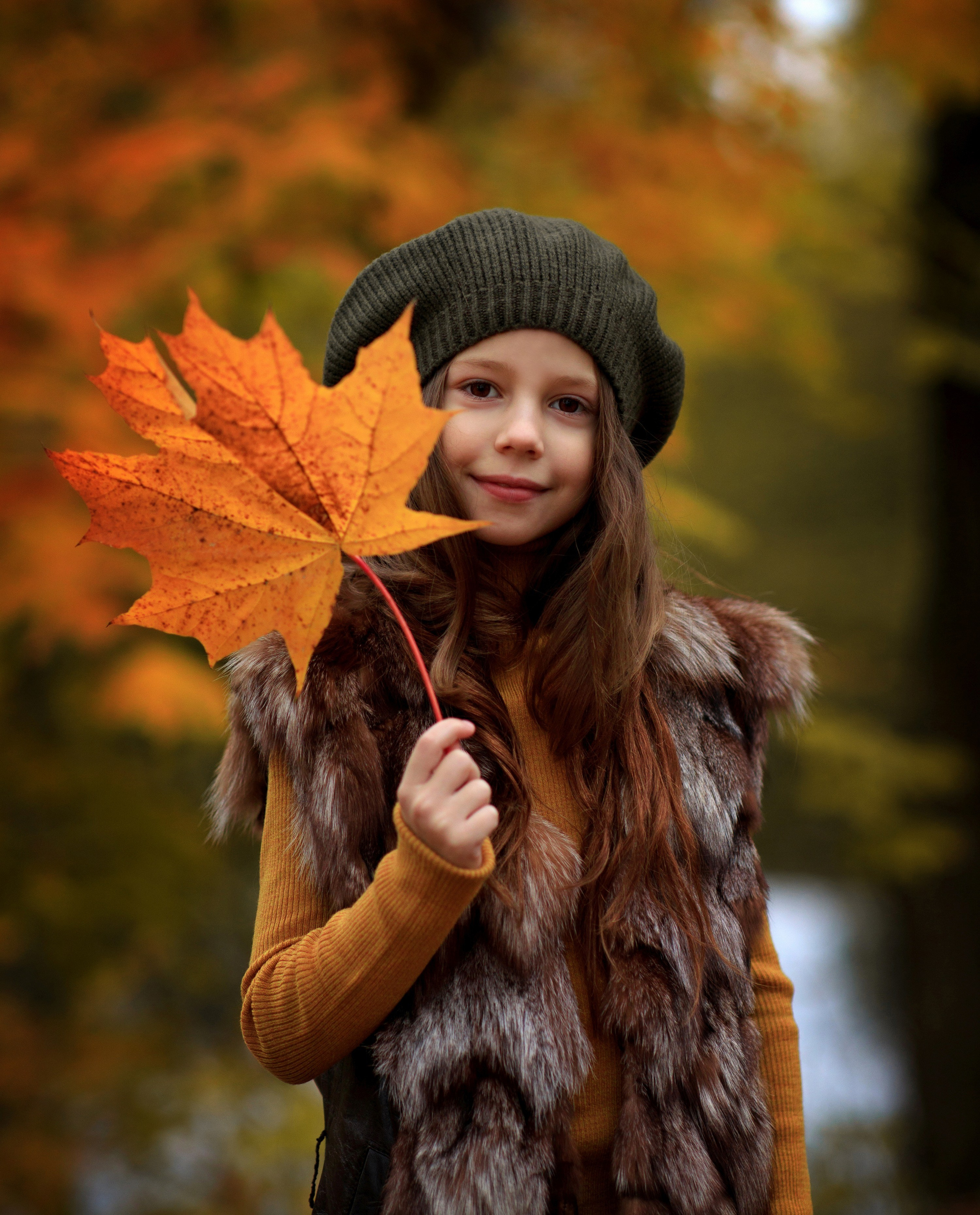Осенние съемки на природе. Фотосессии в Москве. Анастасия Жукова