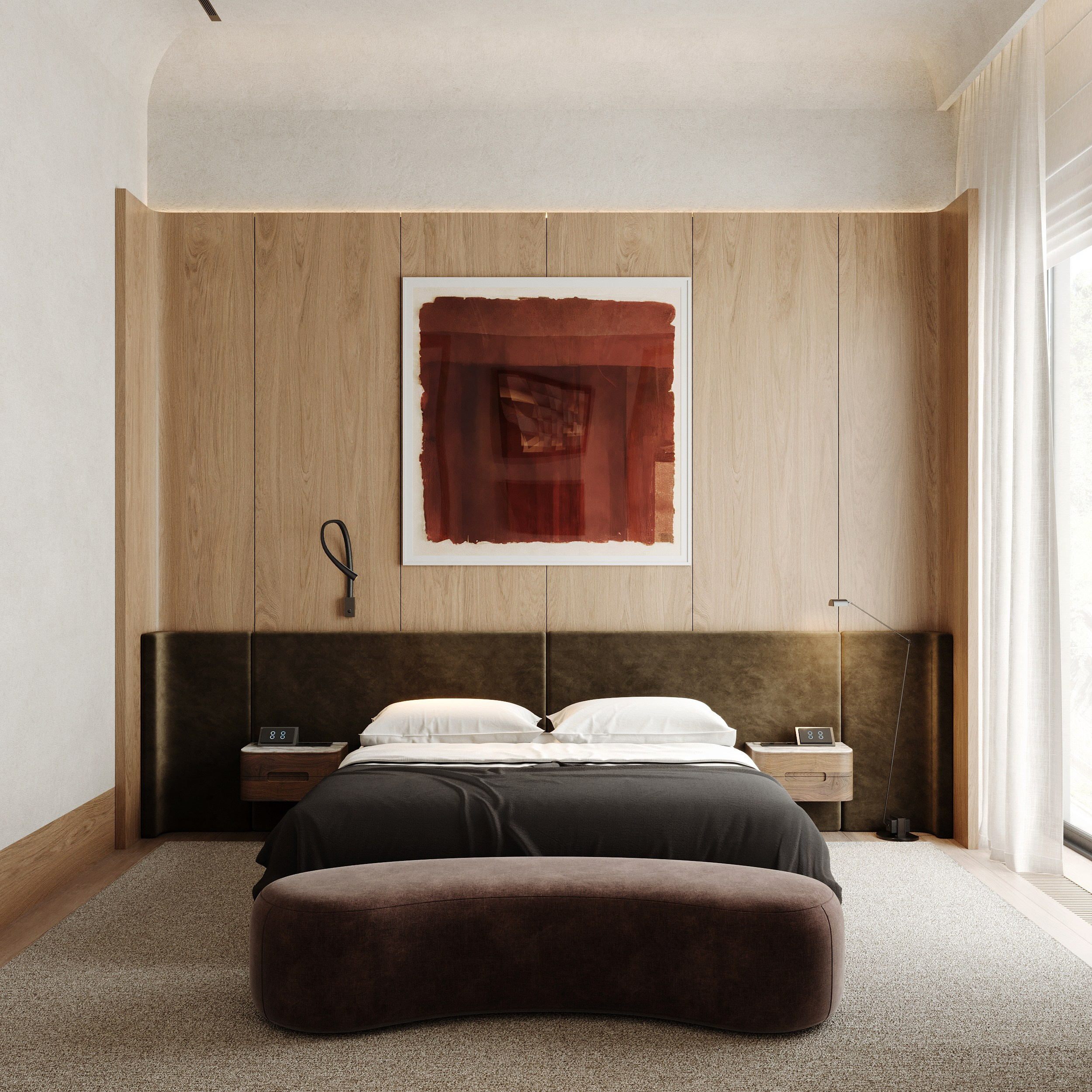 Гостевая комната | Алена Тютенкова. 3D визуализатор Екатерина Минакова