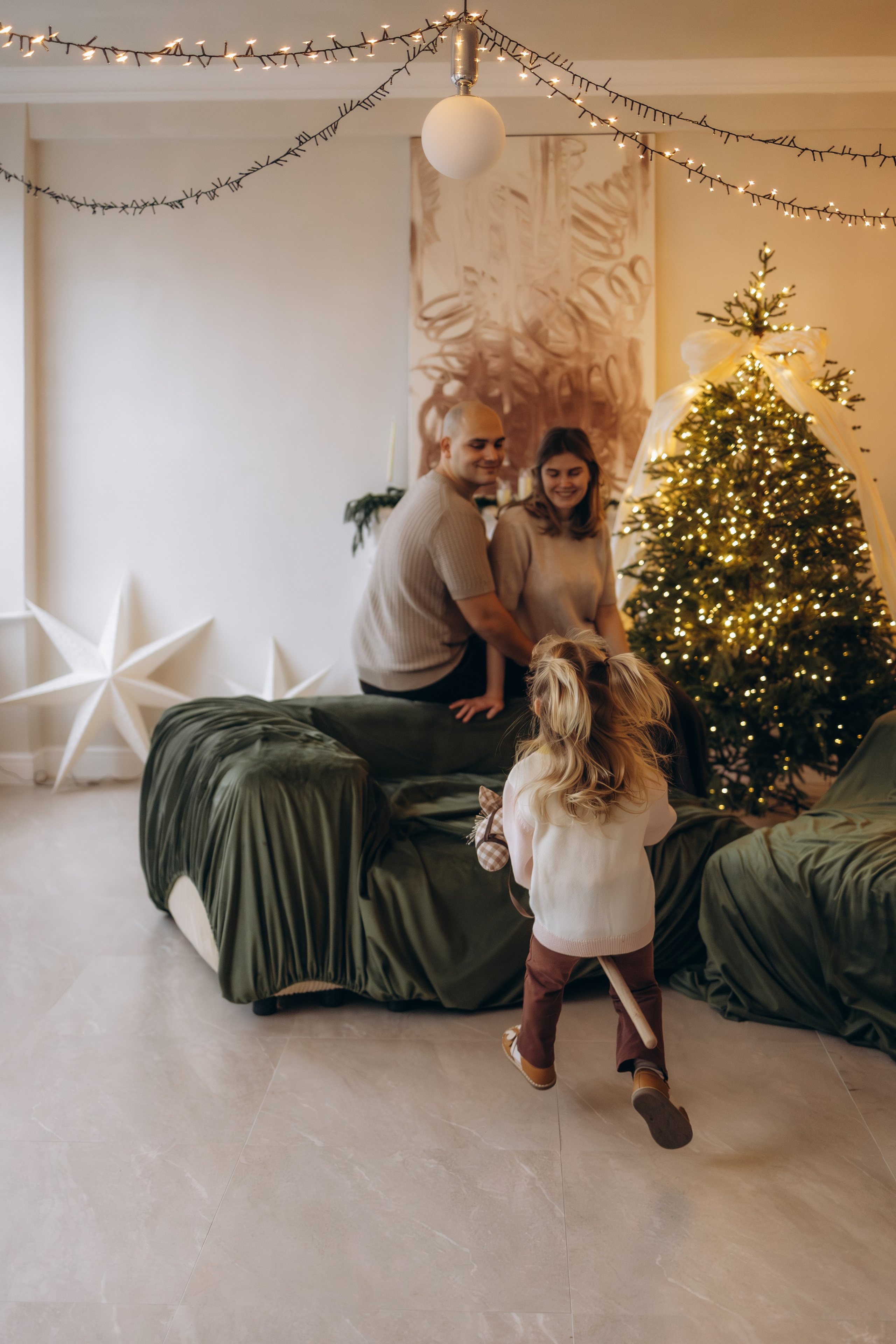 Новогодняя семейная в студии, г. Обнинск (Калужская обл.). Надежда Стар семейный и церковный фотограф в Жукове и Калужской области